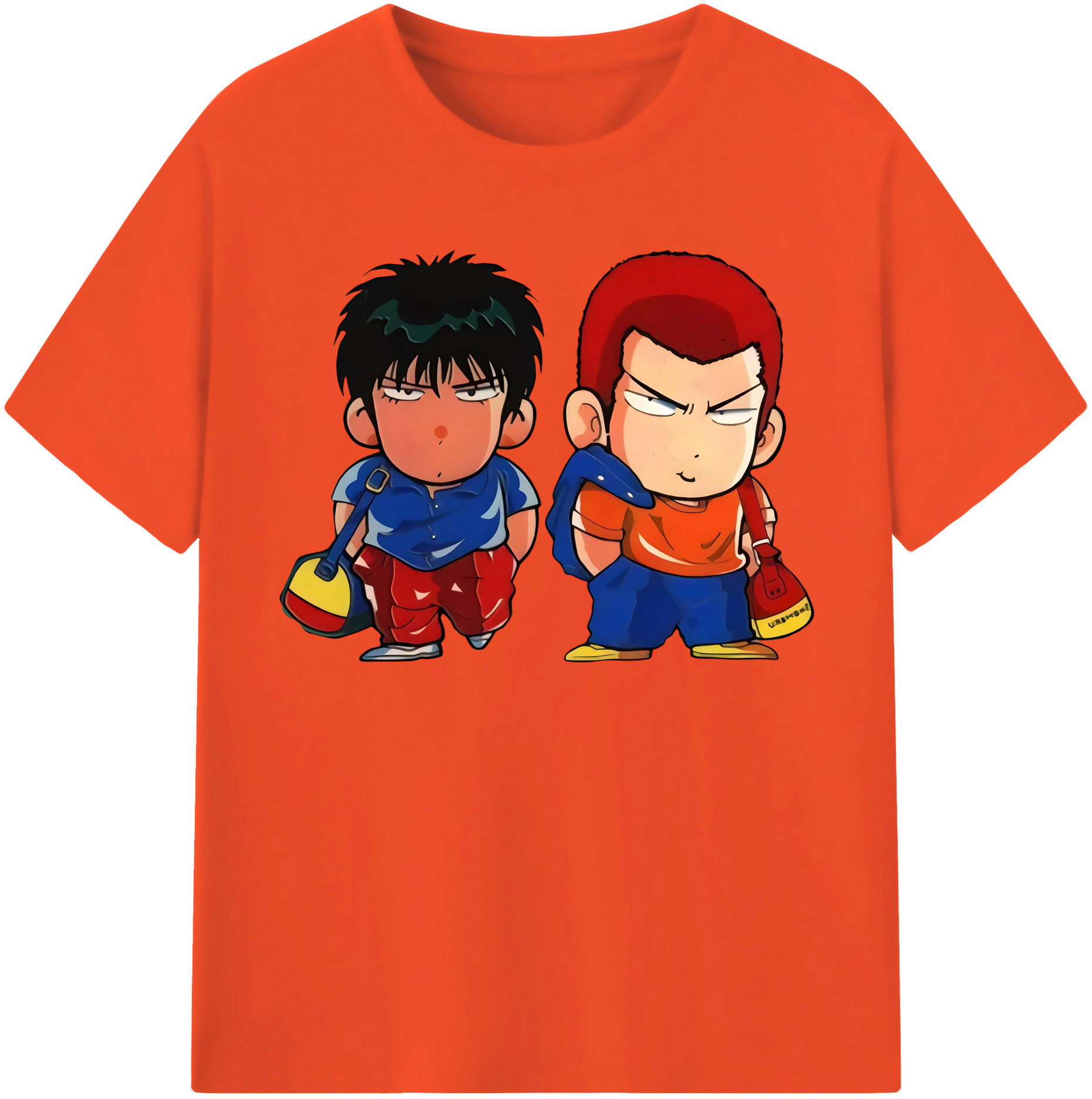 SLAM DUNK／スラムダンク 綿100％半袖Tシャツ（フロントプリント）