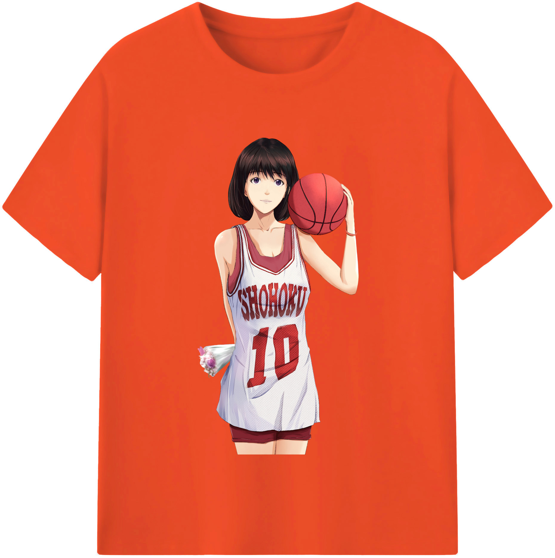 SLAM DUNK／スラムダンク 綿100％半袖Tシャツ（フロントプリント）
