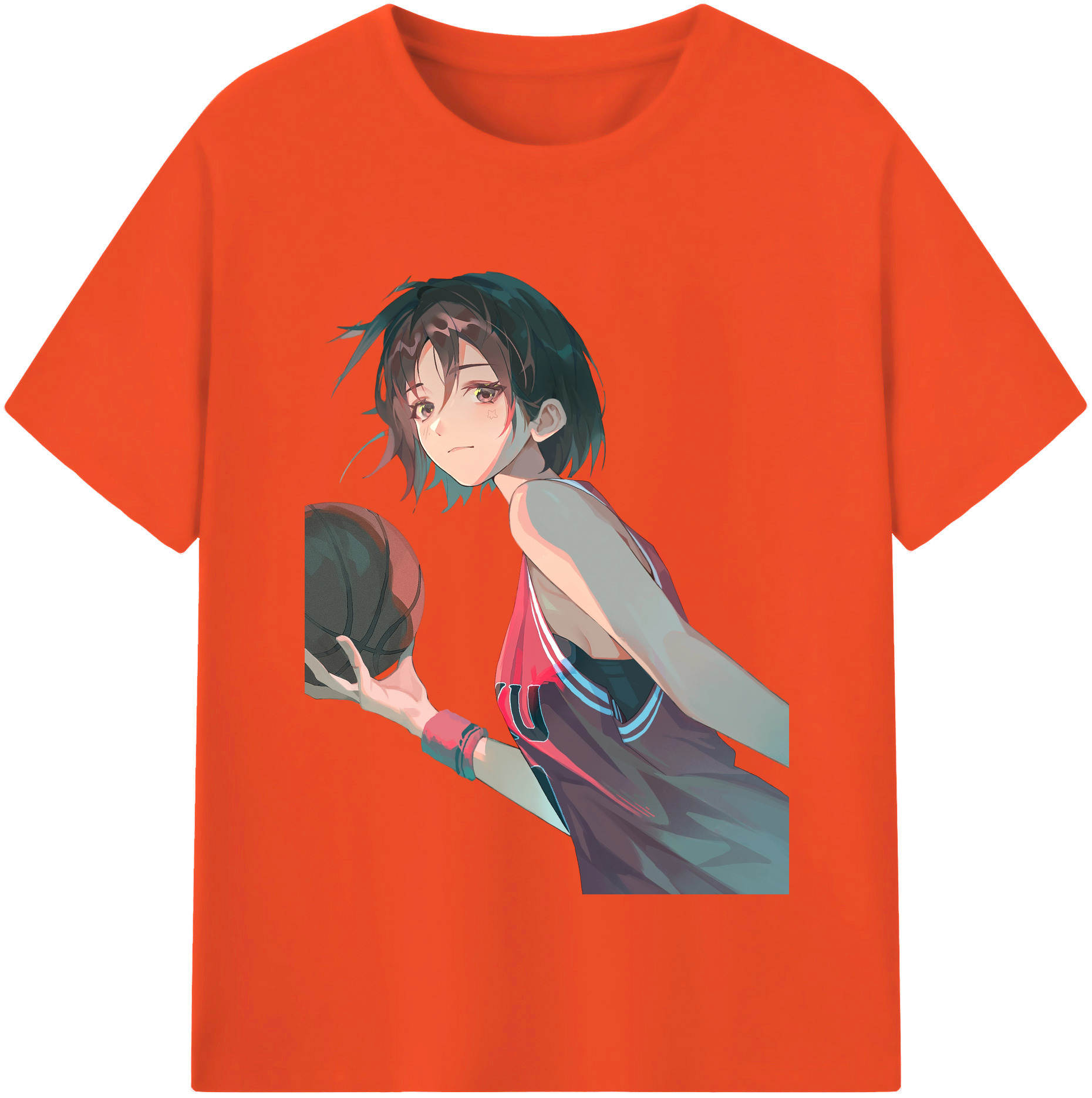 SLAM DUNK／スラムダンク 綿100％半袖Tシャツ（フロントプリント）