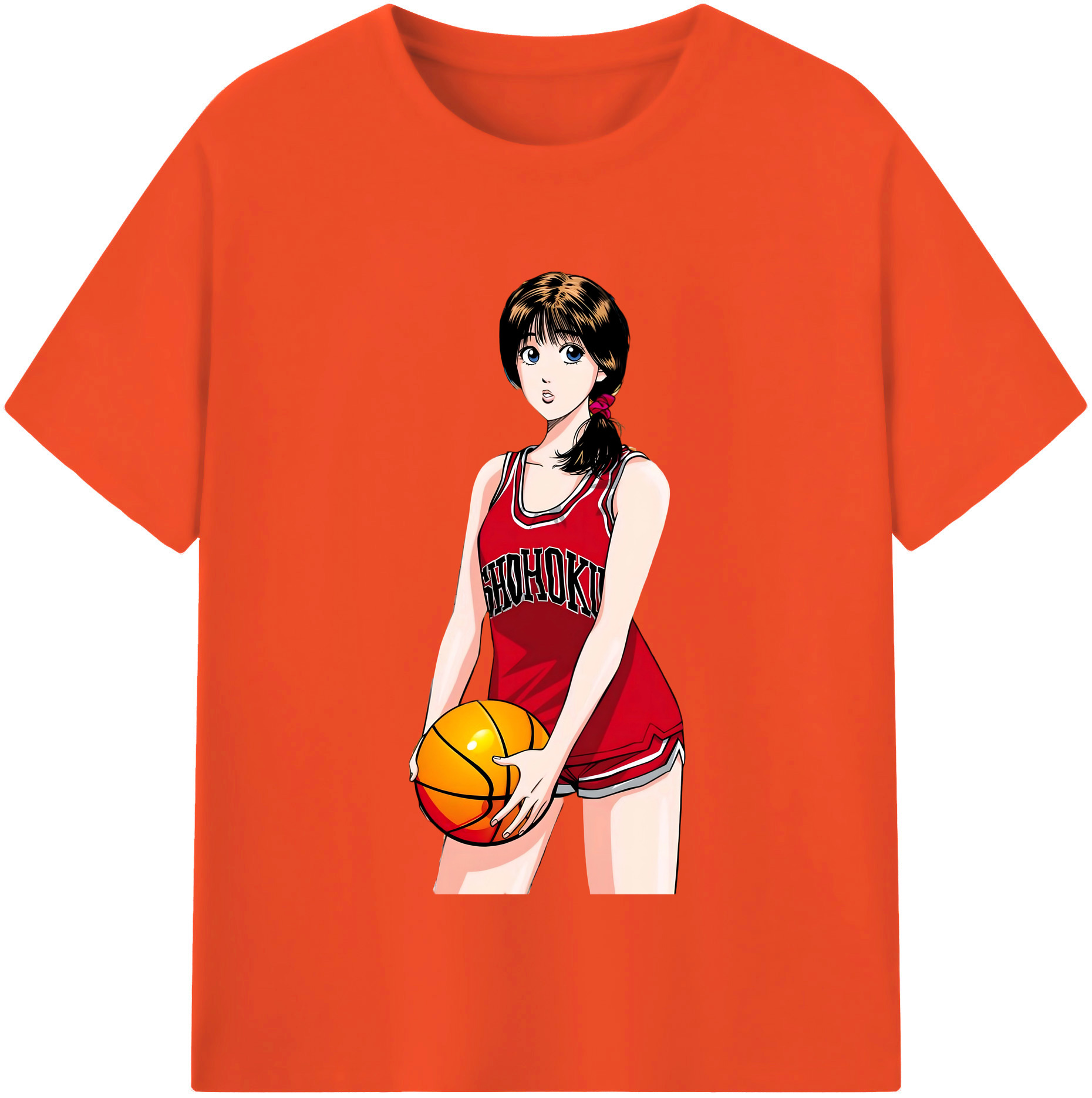 SLAM DUNK／スラムダンク 綿100％半袖Tシャツ（フロントプリント）