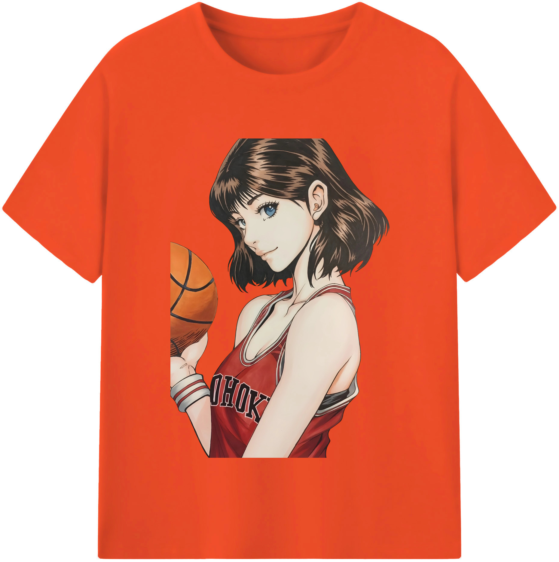SLAM DUNK／スラムダンク 綿100％半袖Tシャツ（フロントプリント）