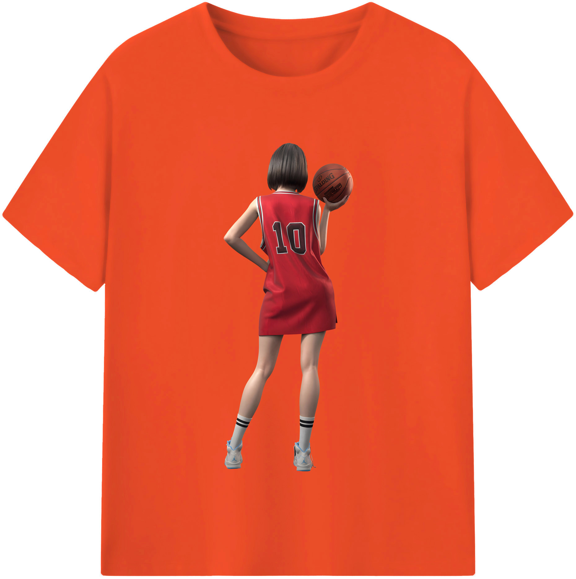 SLAM DUNK／スラムダンク 綿100％半袖Tシャツ（フロントプリント）