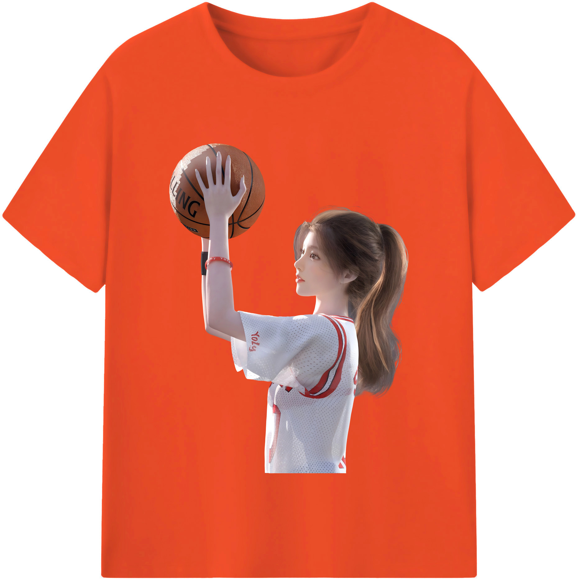 SLAM DUNK／スラムダンク 綿100％半袖Tシャツ（フロントプリント）