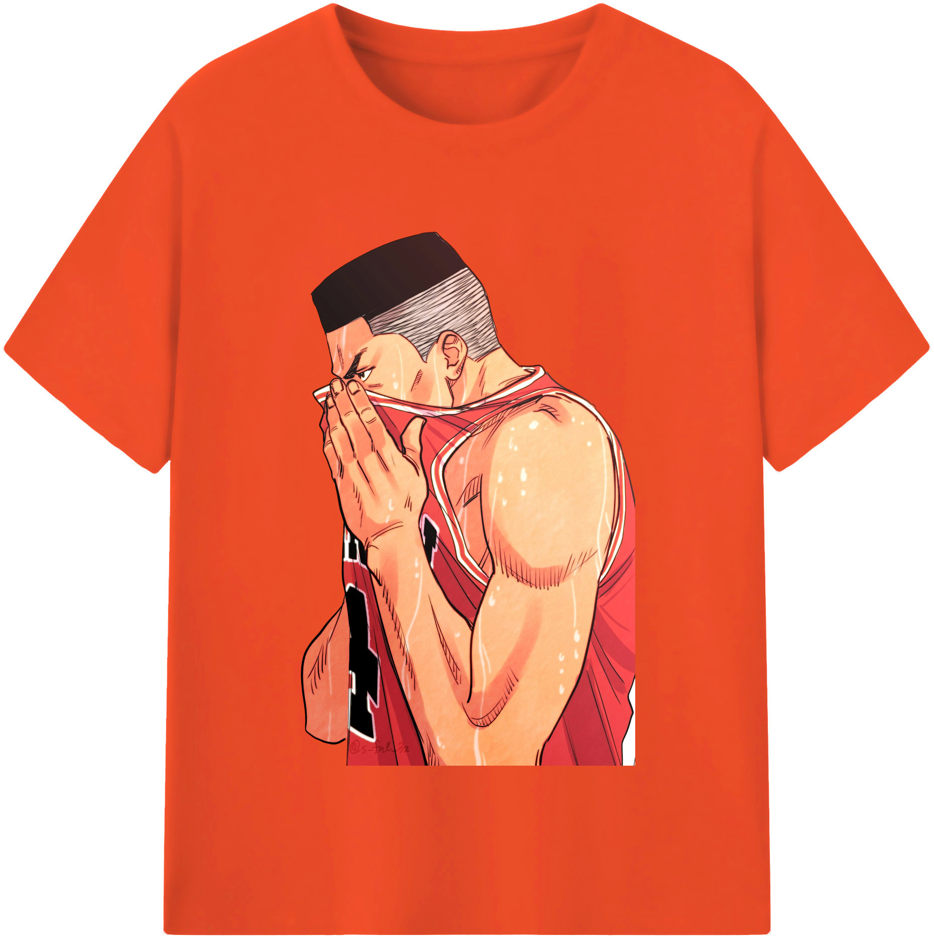 SLAM DUNK／スラムダンク 綿100％半袖Tシャツ（フロントプリント）