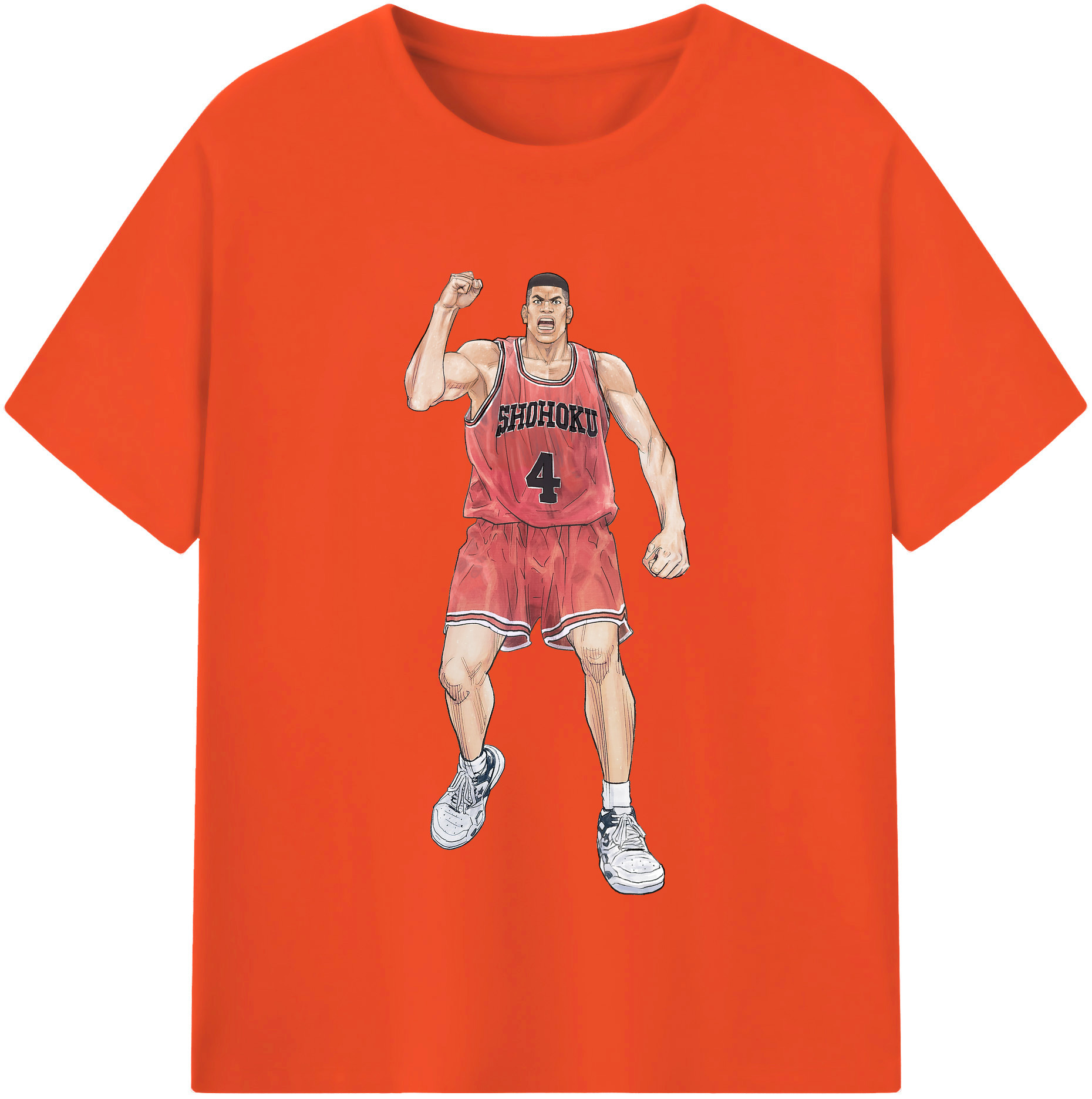 SLAM DUNK／スラムダンク 綿100％半袖Tシャツ（フロントプリント）