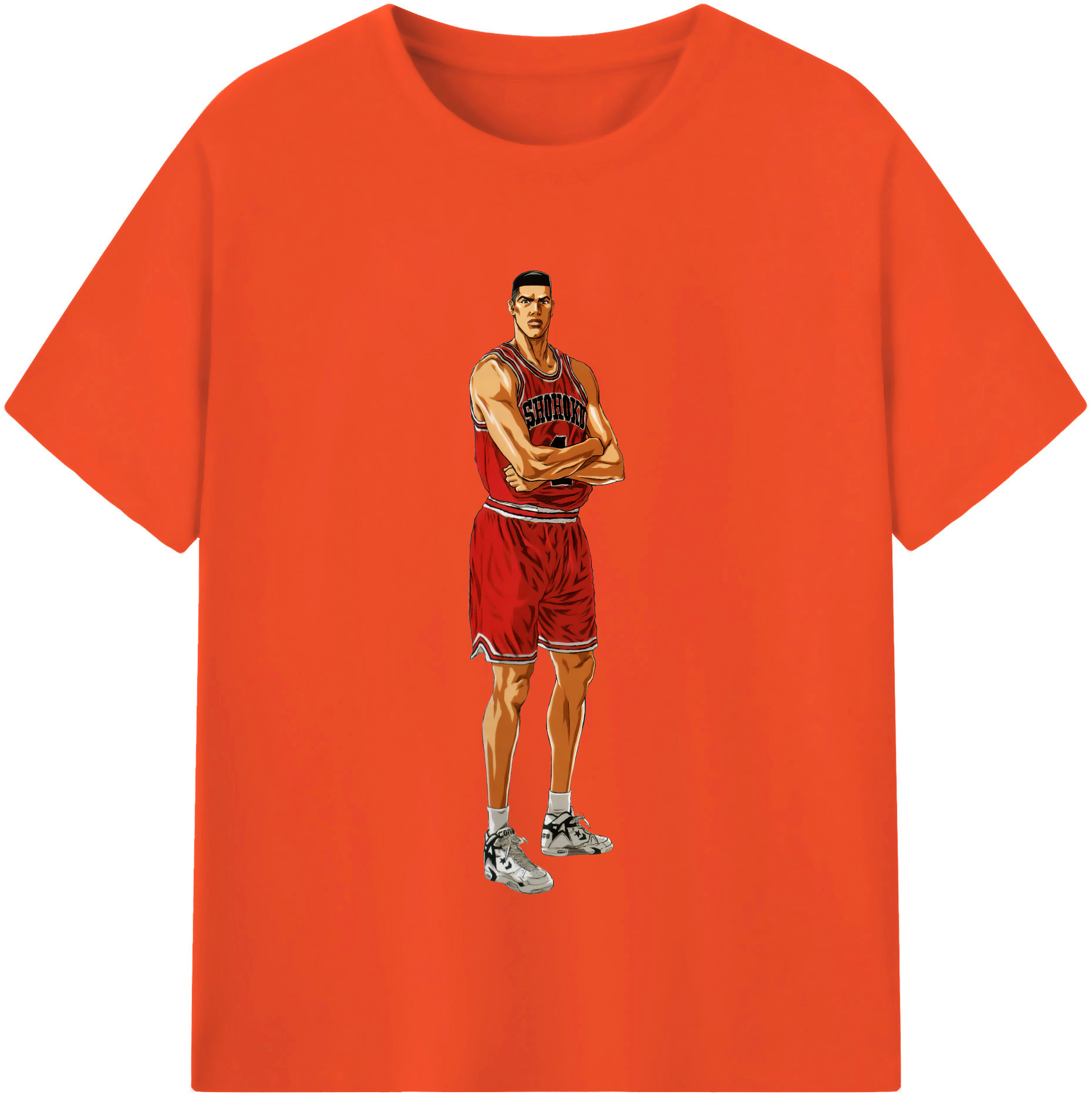 SLAM DUNK／スラムダンク 綿100％半袖Tシャツ（フロントプリント）
