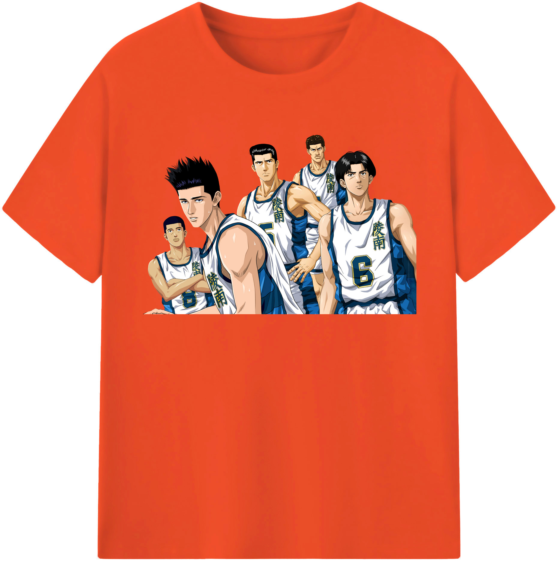 SLAM DUNK／スラムダンク 綿100％半袖Tシャツ（フロントプリント）