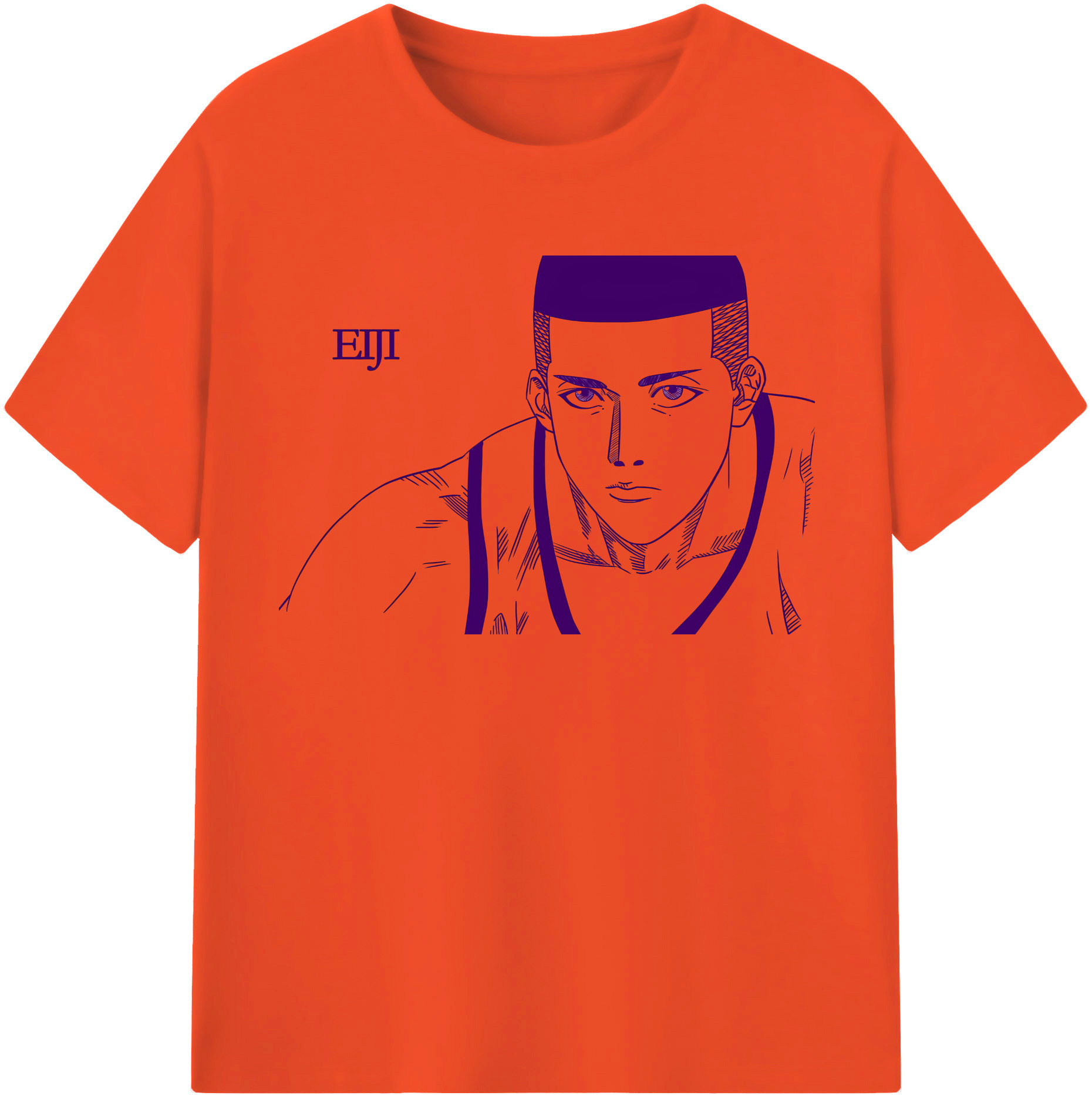 SLAM DUNK／スラムダンク 綿100％半袖Tシャツ（フロントプリント）