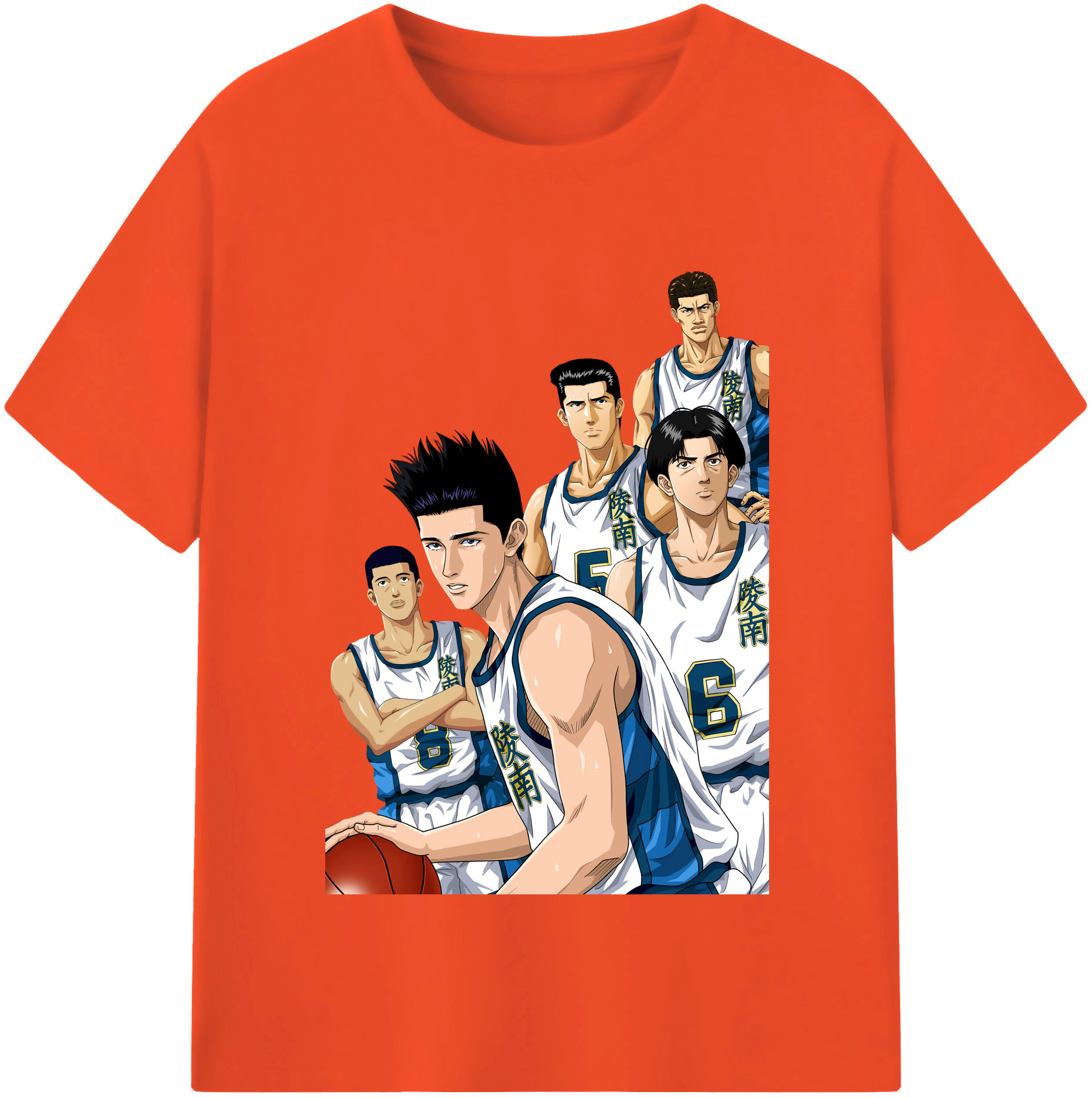 SLAM DUNK／スラムダンク 綿100％半袖Tシャツ（フロントプリント）