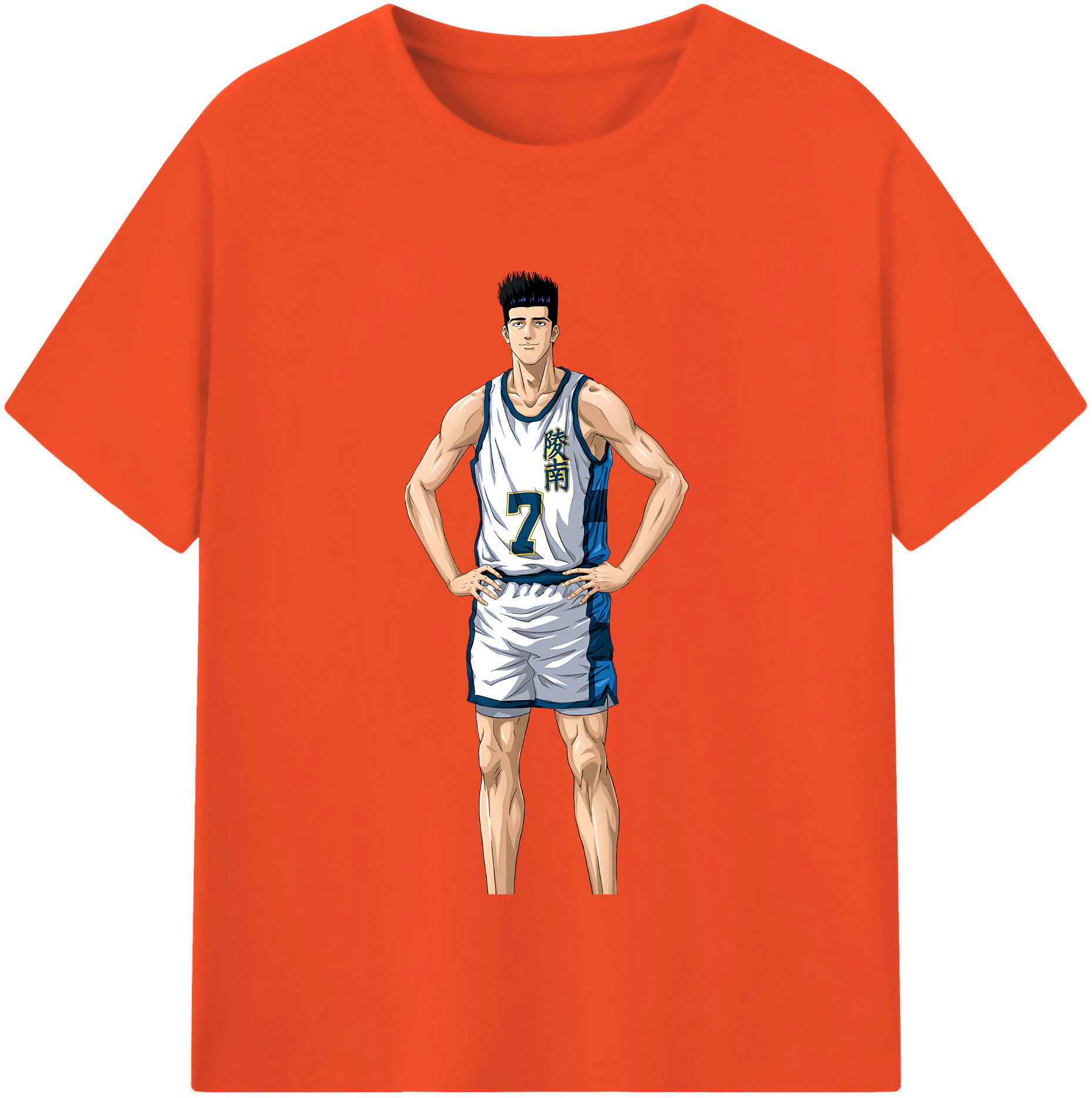 SLAM DUNK／スラムダンク 綿100％半袖Tシャツ（フロントプリント）