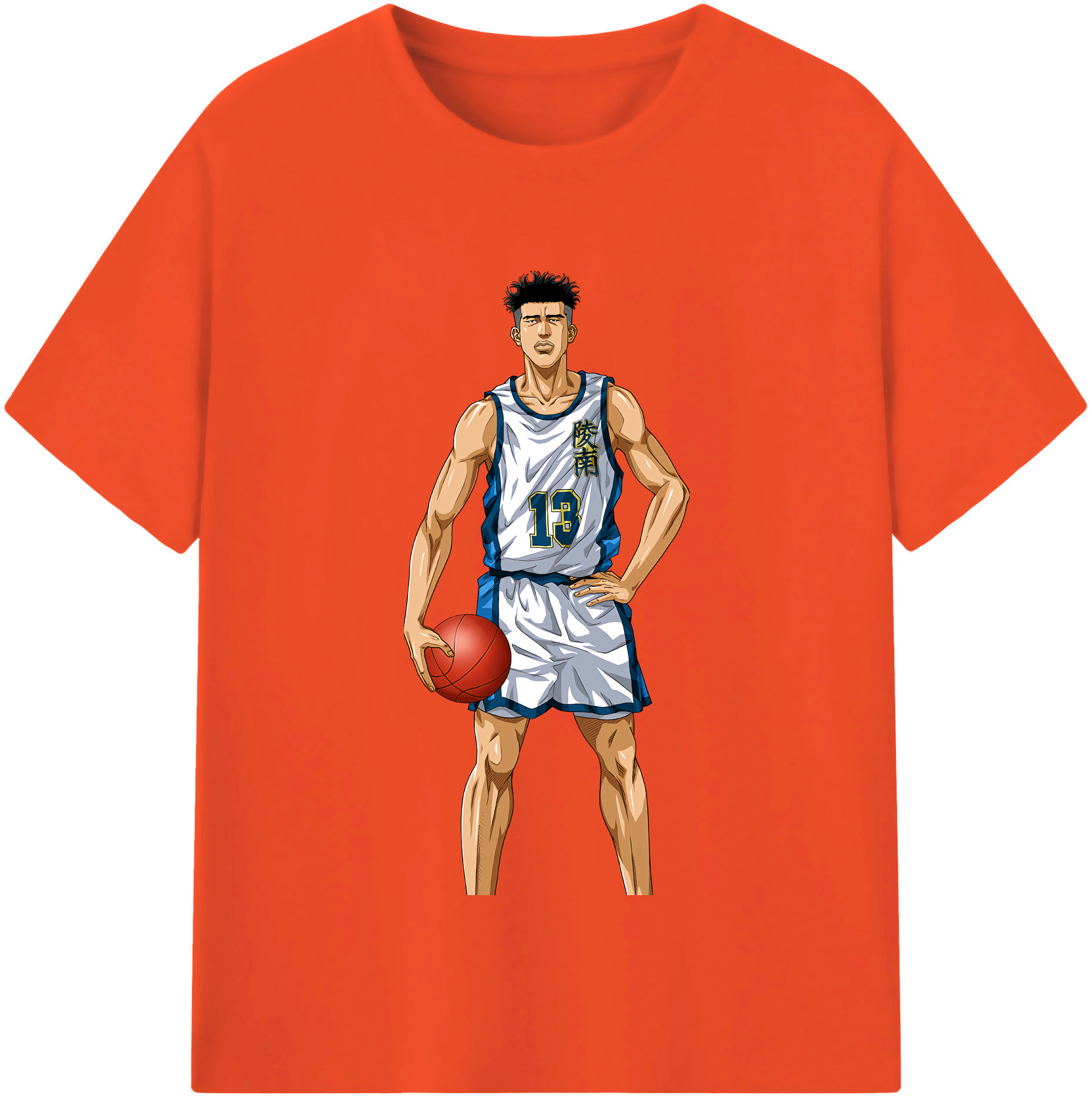 SLAM DUNK／スラムダンク 綿100％半袖Tシャツ（フロントプリント）