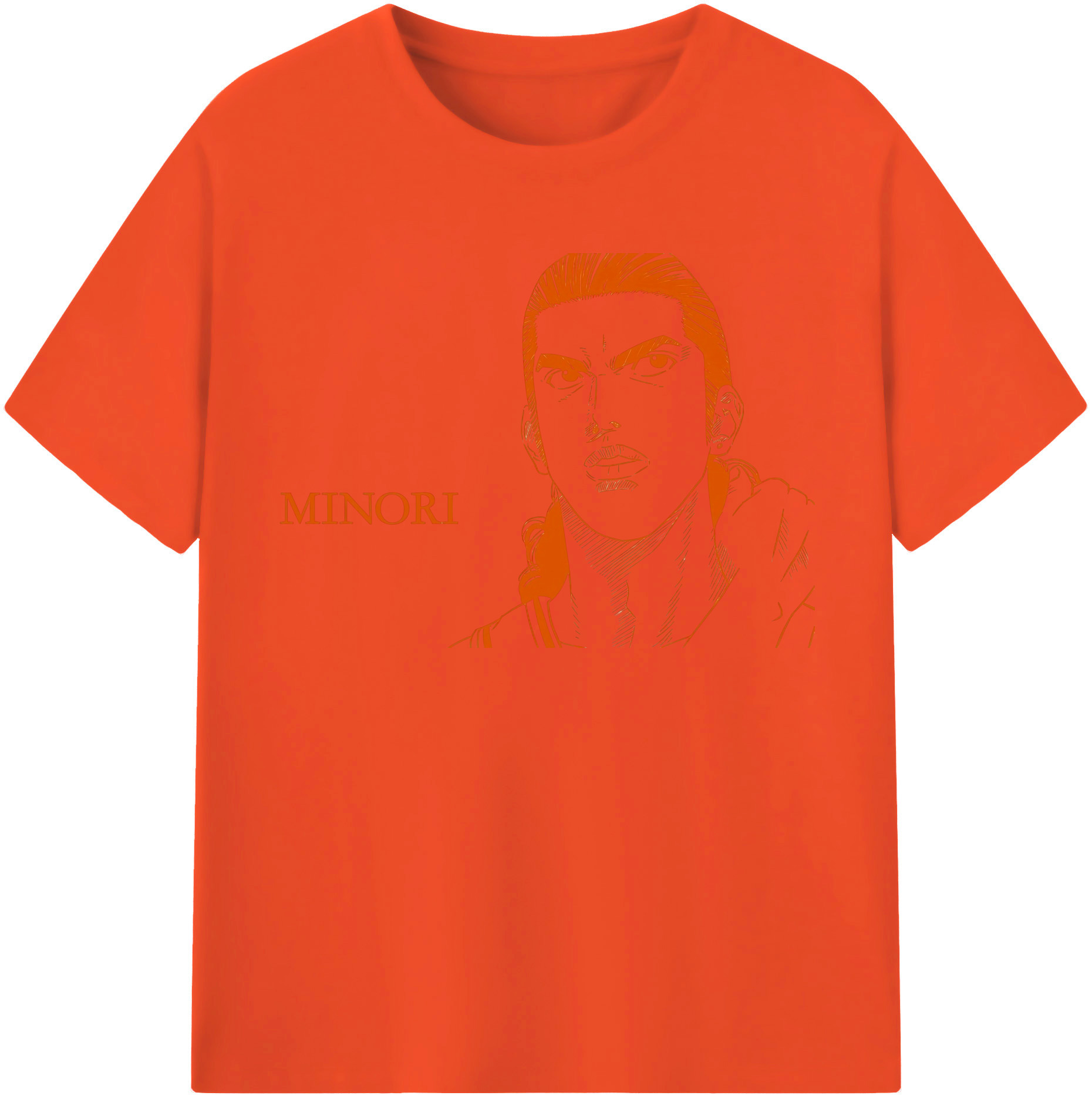 SLAM DUNK／スラムダンク 綿100％半袖Tシャツ（フロントプリント）