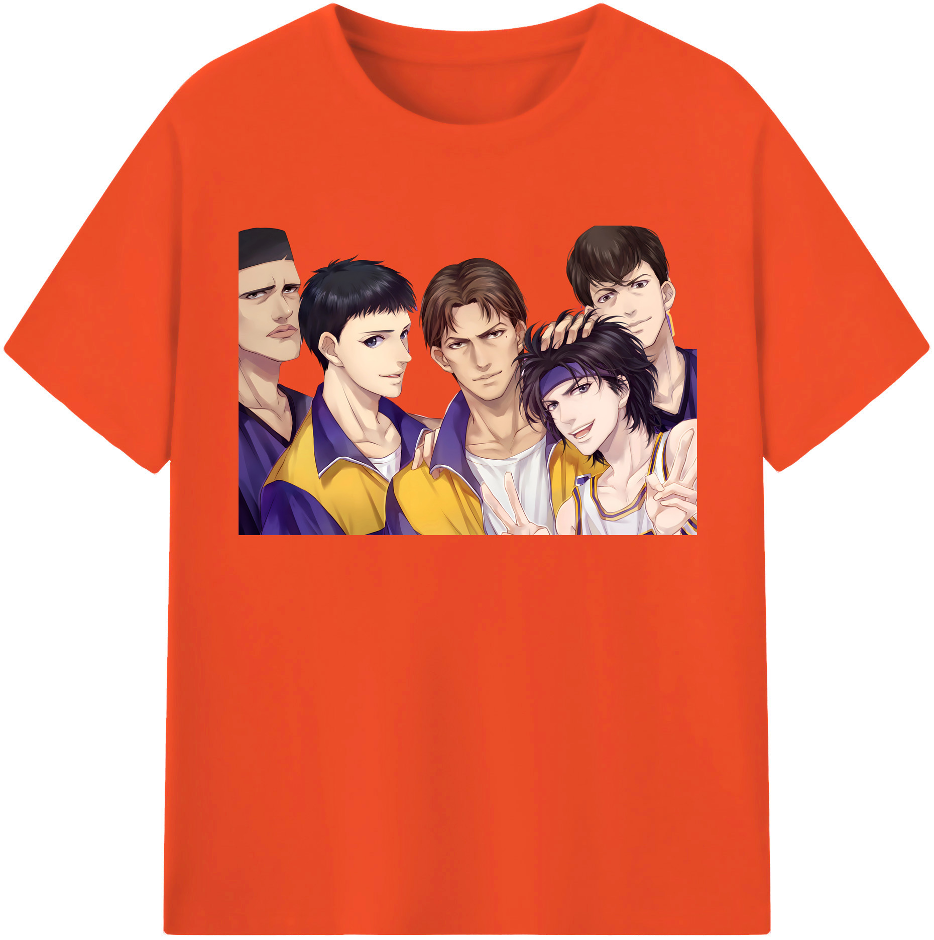 SLAM DUNK／スラムダンク 綿100％半袖Tシャツ（フロントプリント）