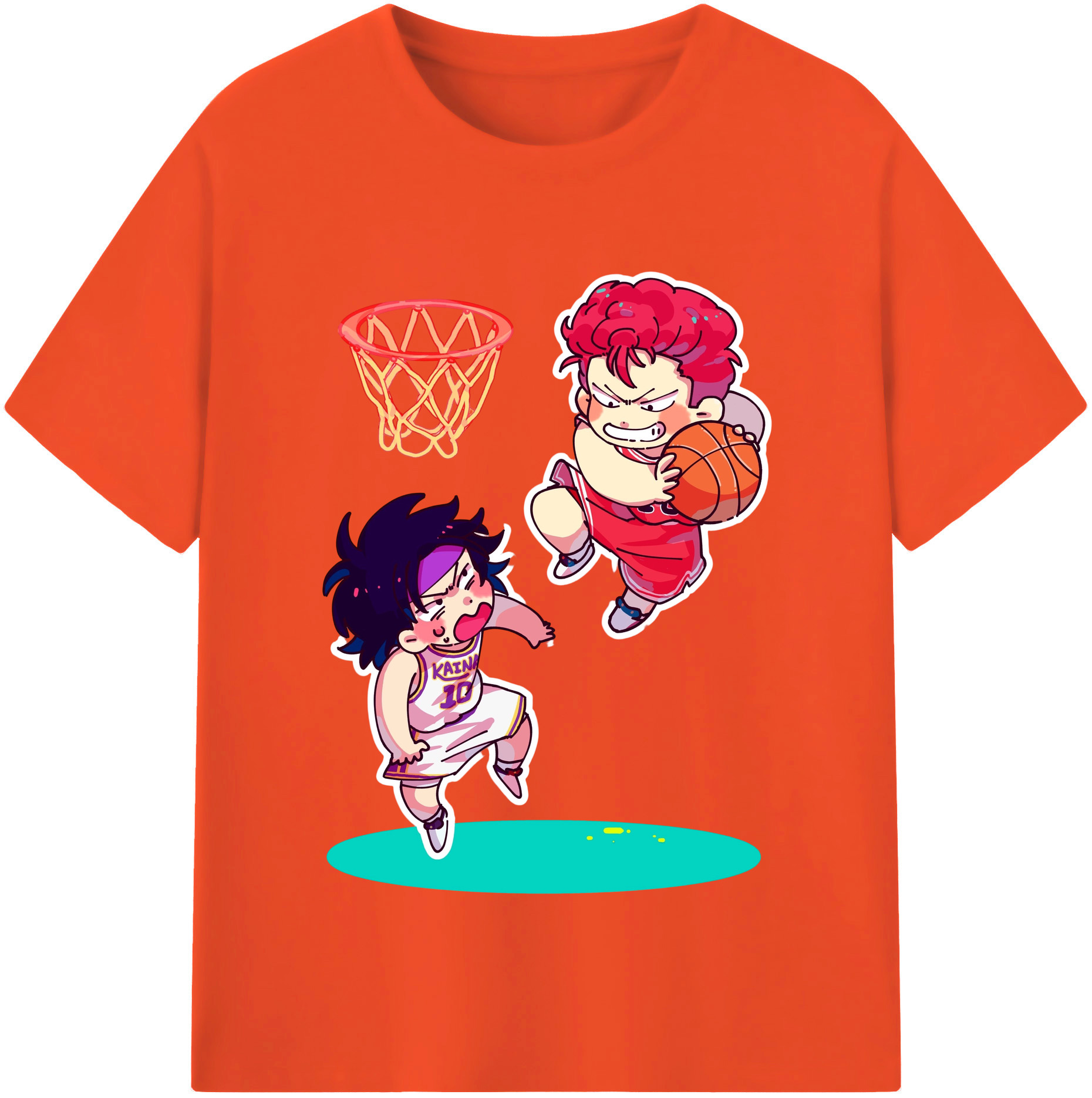 （画像用） SLAM DUNK／スラムダンク 綿100％半袖Tシャツ（フロントプリント）