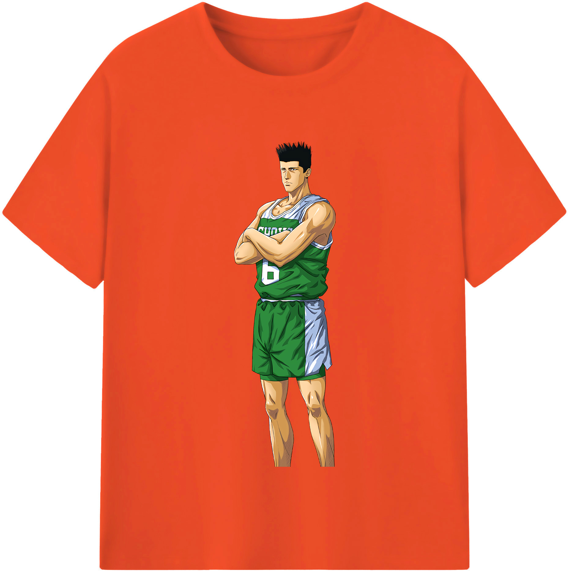 SLAM DUNK／スラムダンク 綿100％半袖Tシャツ（フロントプリント）