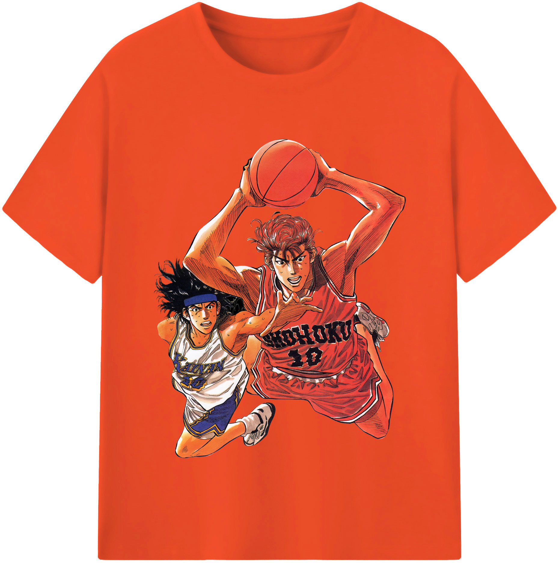 SLAM DUNK／スラムダンク 綿100％半袖Tシャツ（フロントプリント）