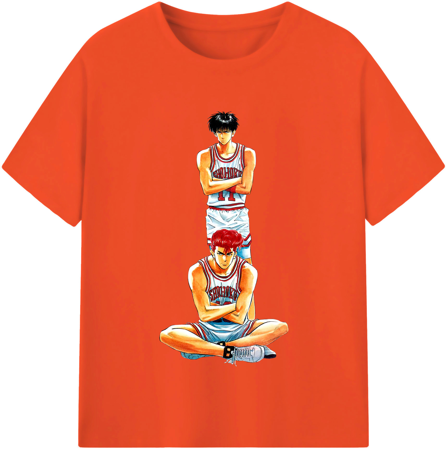 SLAM DUNK／スラムダンク 綿100％半袖Tシャツ（フロントプリント）
