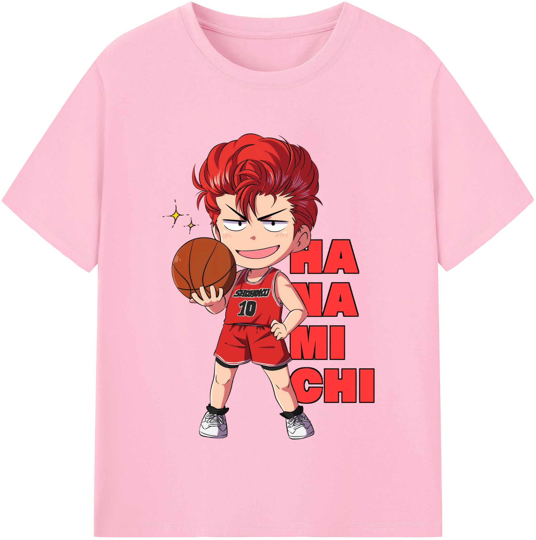 SLAM DUNK／スラムダンク 綿100％半袖Tシャツ（フロントプリント）
