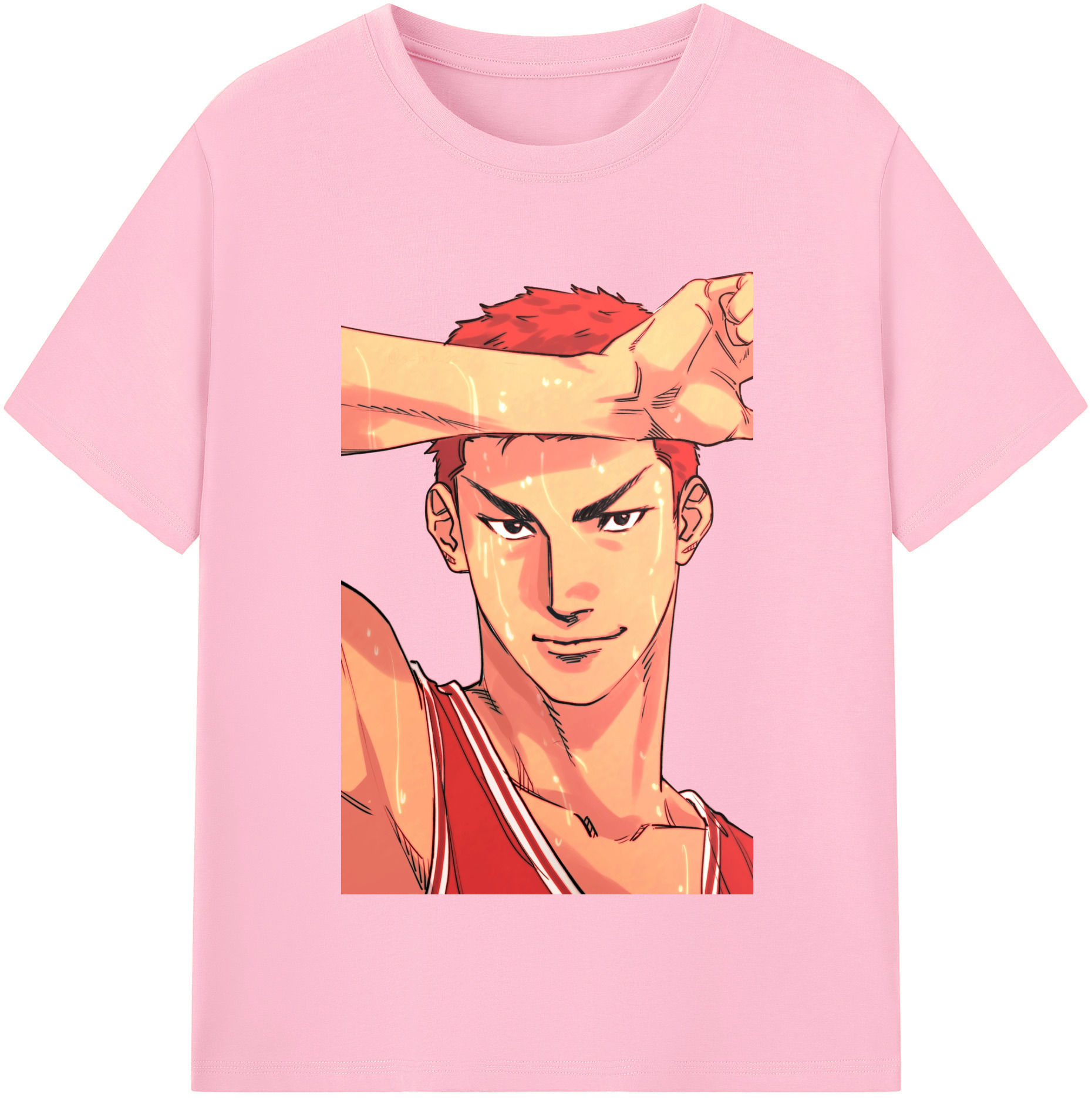 SLAM DUNK／スラムダンク 綿100％半袖Tシャツ（フロントプリント）