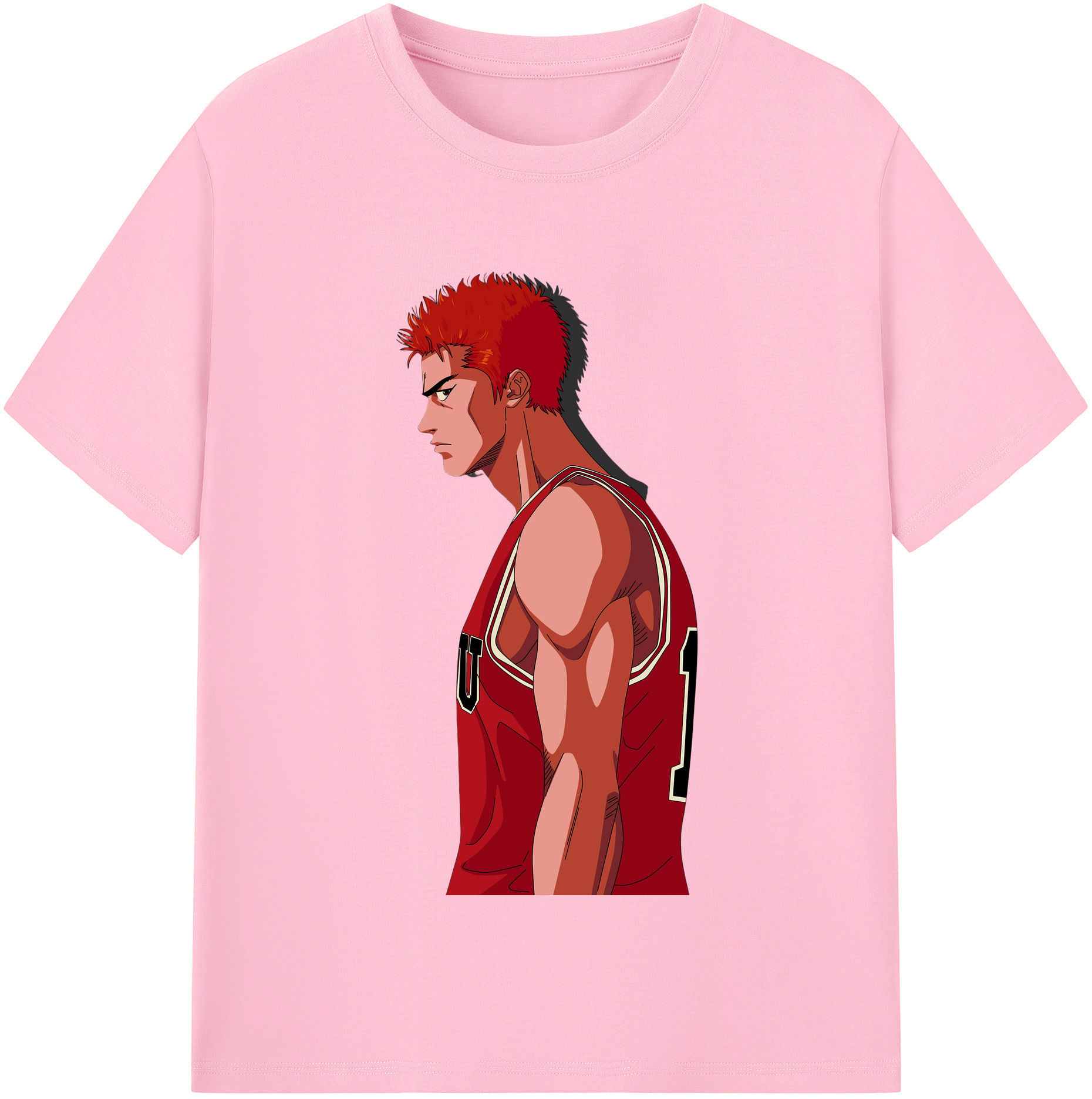 SLAM DUNK／スラムダンク 綿100％半袖Tシャツ（フロントプリント）