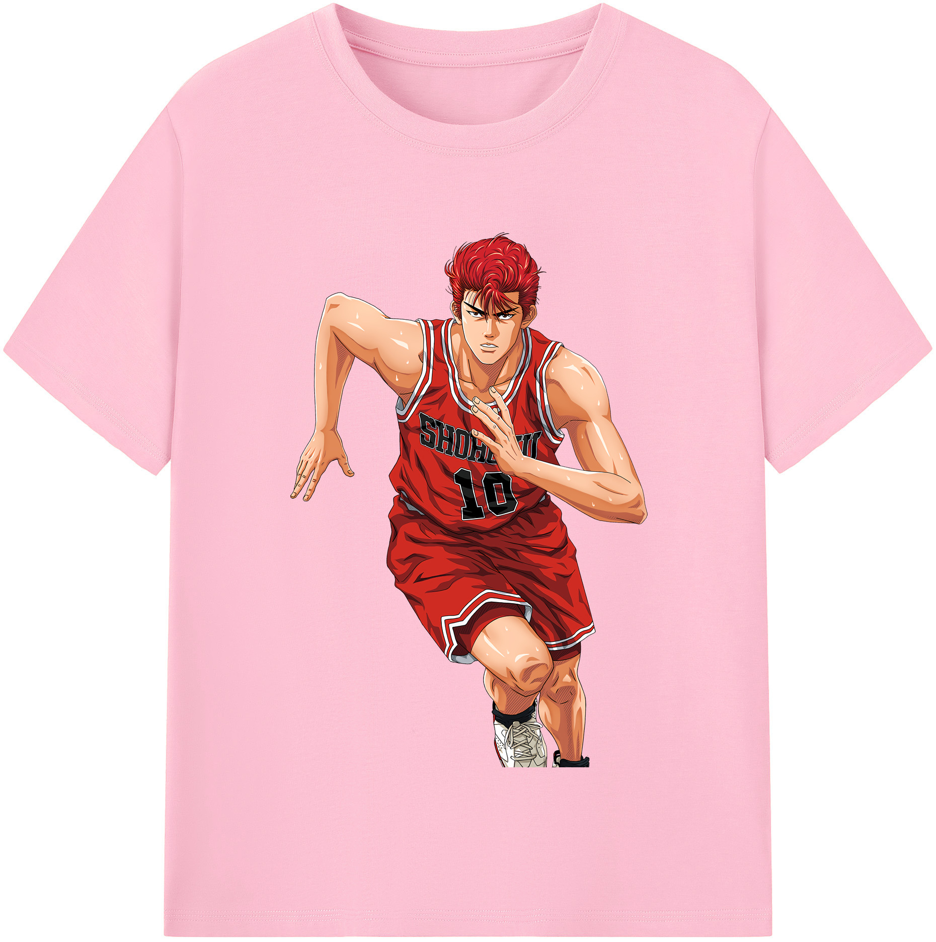 SLAM DUNK／スラムダンク 綿100％半袖Tシャツ（フロントプリント）
