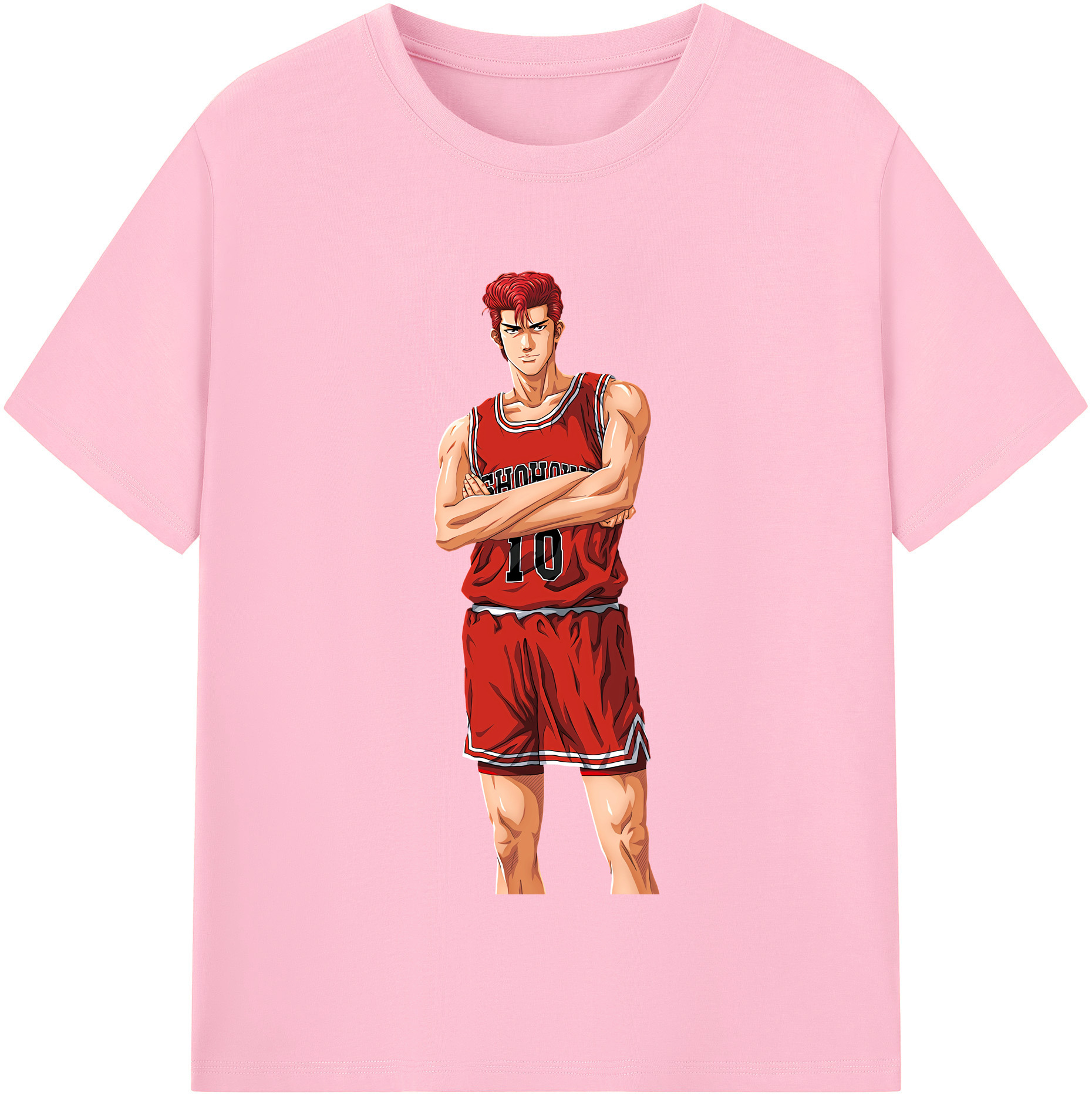 SLAM DUNK／スラムダンク 綿100％半袖Tシャツ（フロントプリント）