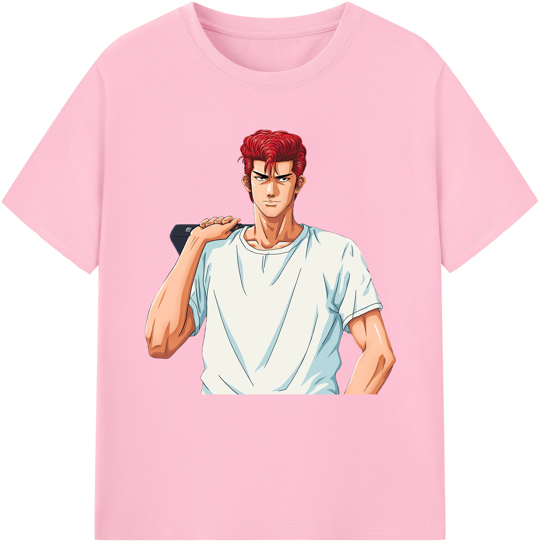 SLAM DUNK／スラムダンク 綿100％半袖Tシャツ（フロントプリント）
