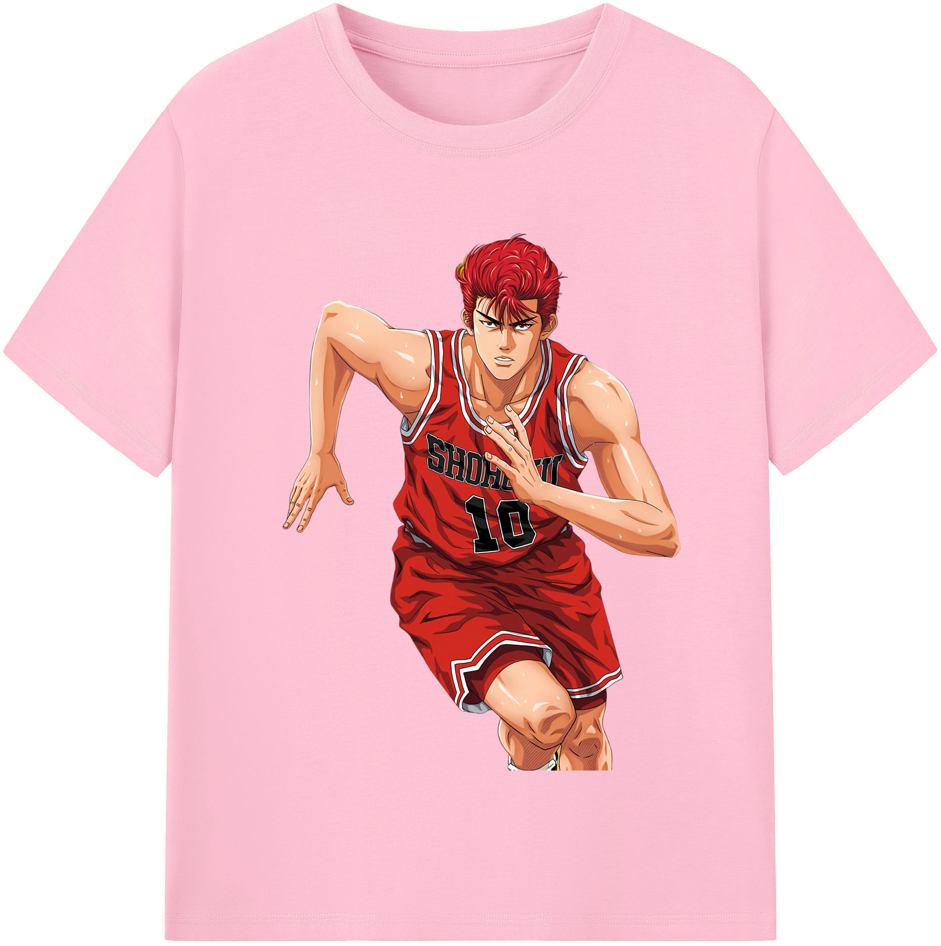 SLAM DUNK／スラムダンク 綿100％半袖Tシャツ（フロントプリント）