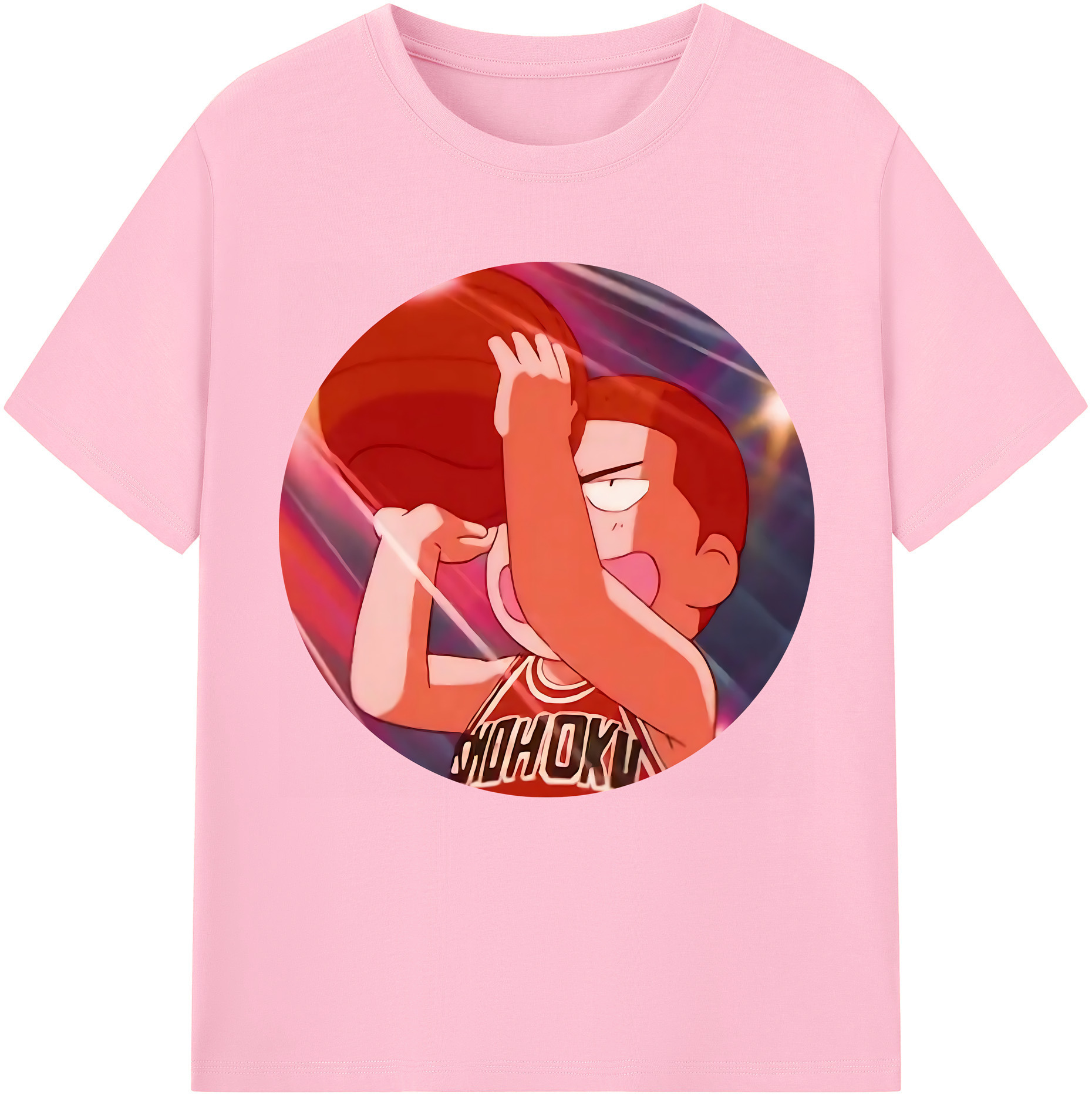 SLAM DUNK／スラムダンク 綿100％半袖Tシャツ（フロントプリント）