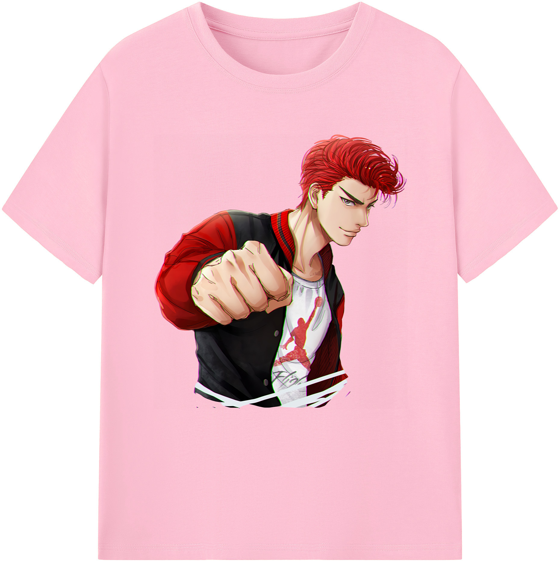SLAM DUNK／スラムダンク 綿100％半袖Tシャツ（フロントプリント）
