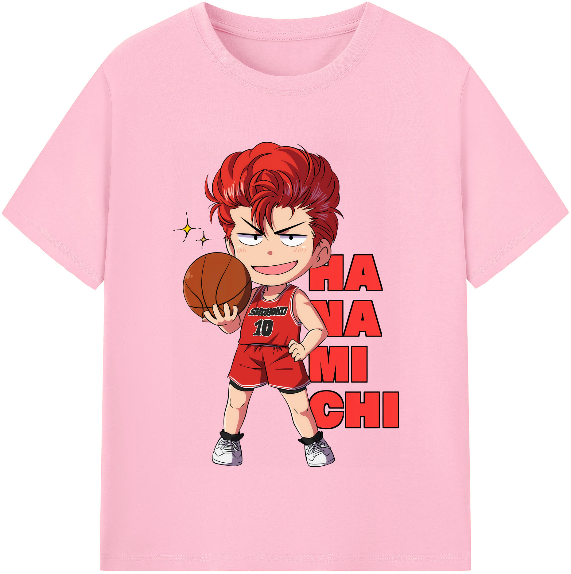 SLAM DUNK／スラムダンク 綿100％半袖Tシャツ（フロントプリント）