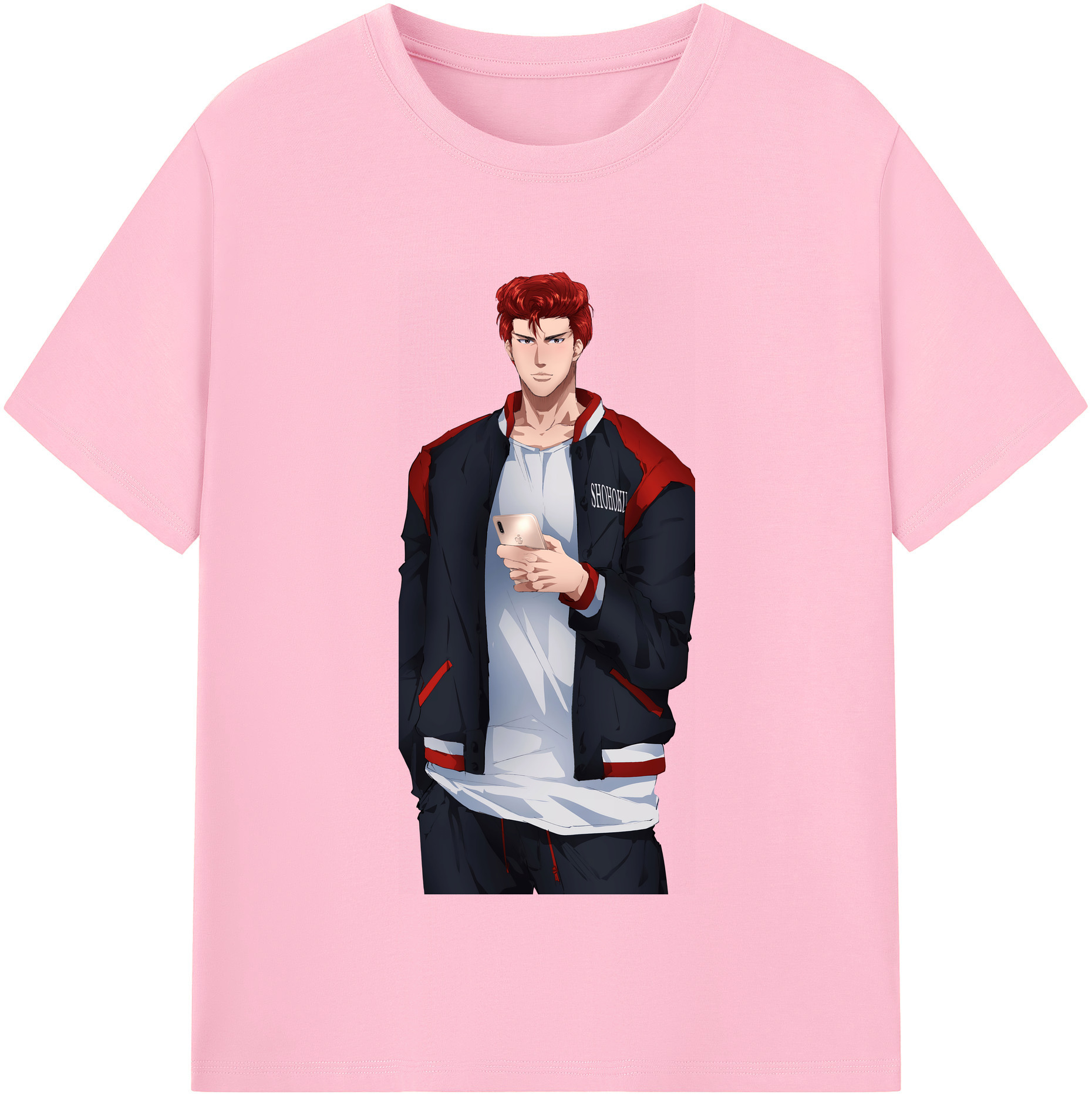 SLAM DUNK／スラムダンク 綿100％半袖Tシャツ（フロントプリント）