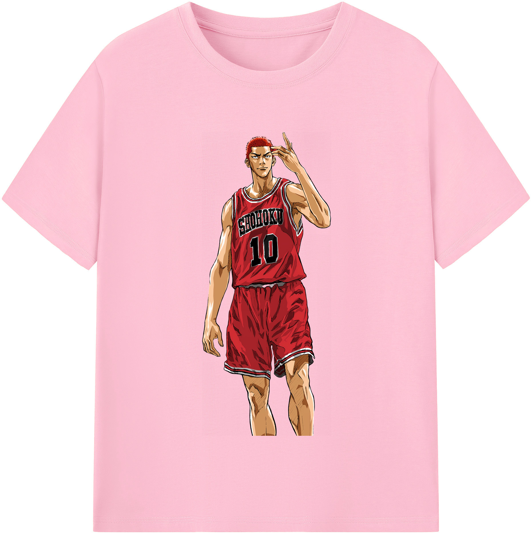 SLAM DUNK／スラムダンク 綿100％半袖Tシャツ（フロントプリント）