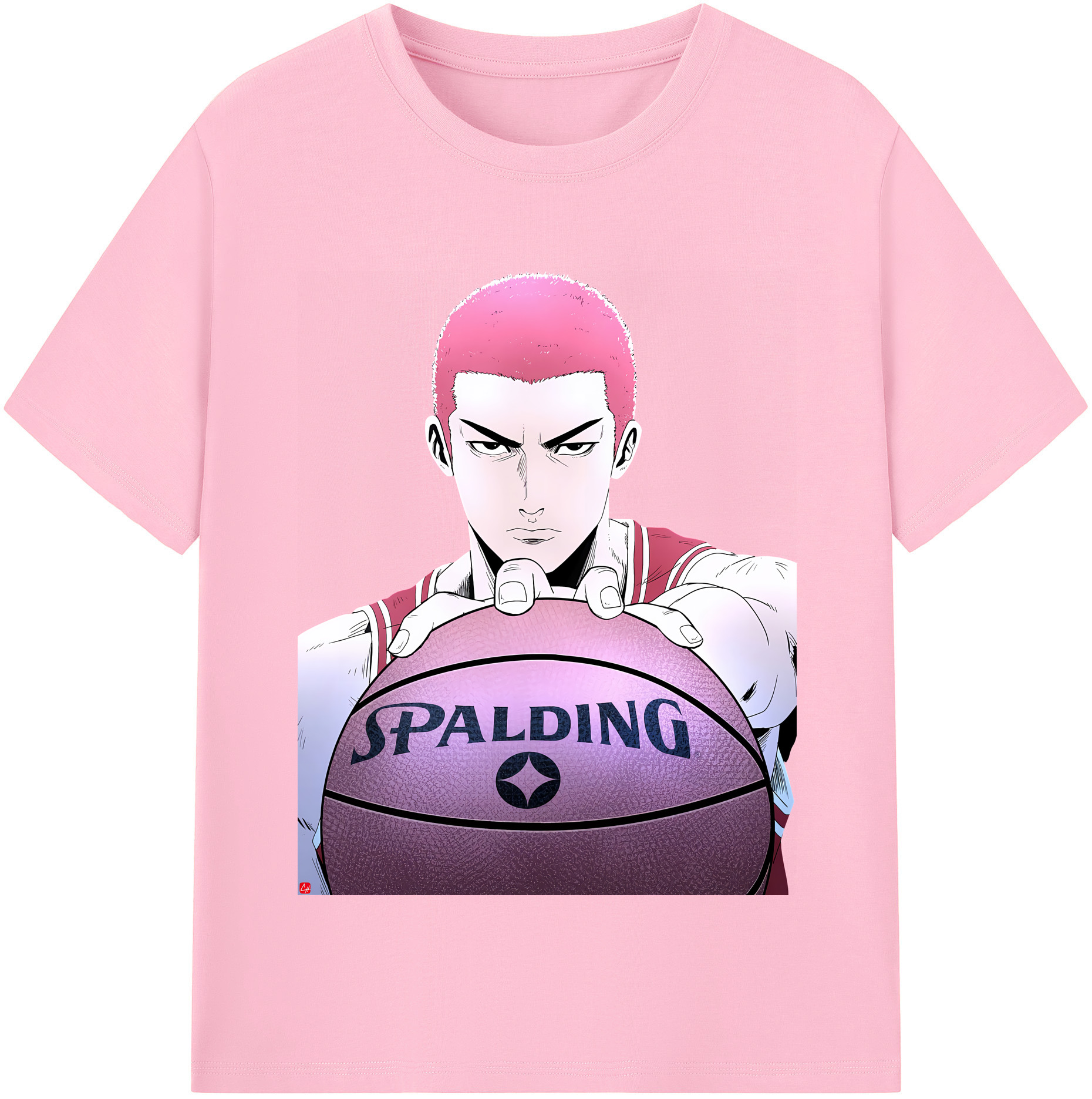 SLAM DUNK／スラムダンク 綿100％半袖Tシャツ（フロントプリント）