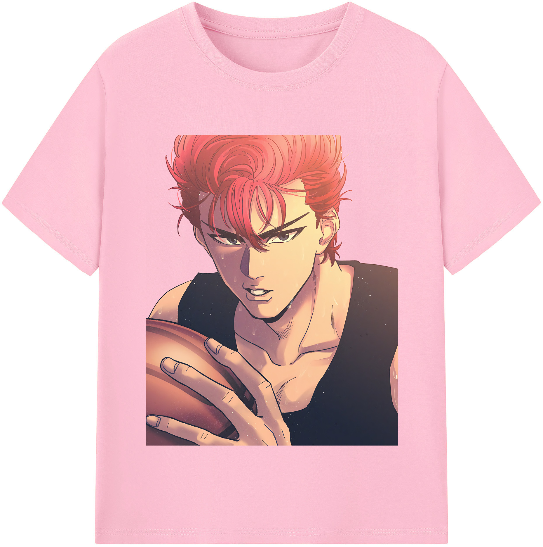 SLAM DUNK／スラムダンク 綿100％半袖Tシャツ（フロントプリント）