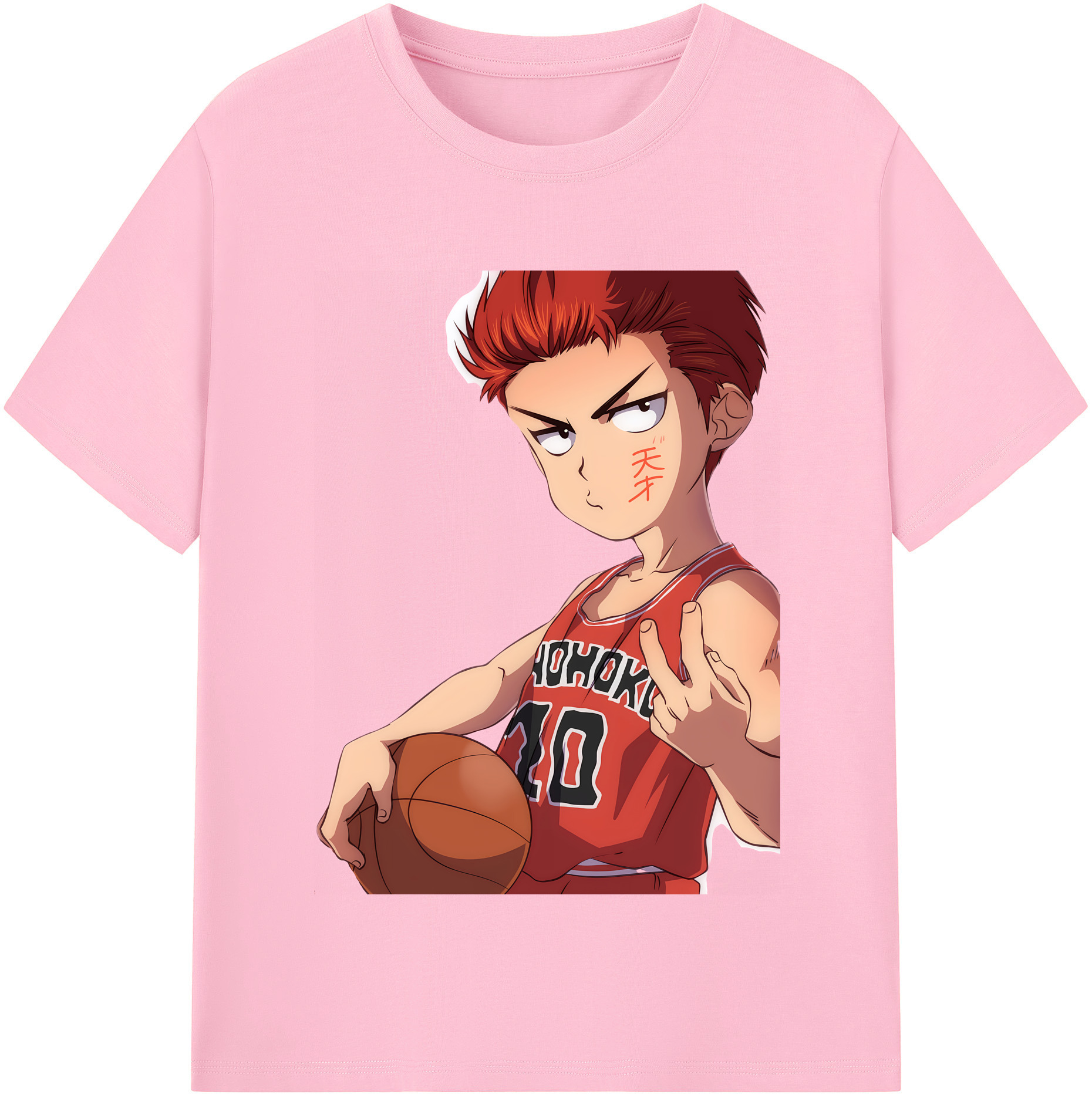 SLAM DUNK／スラムダンク 綿100％半袖Tシャツ（フロントプリント）