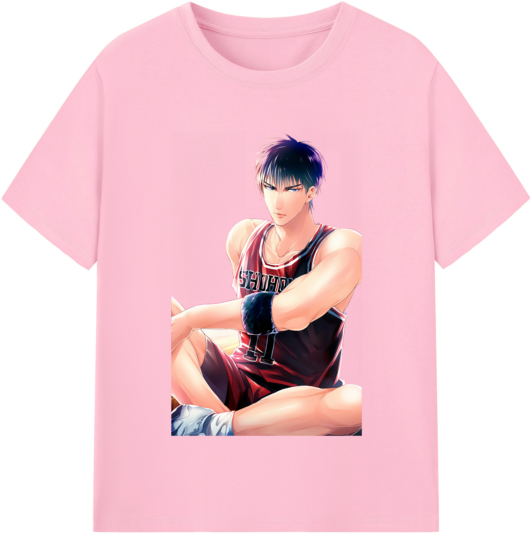 SLAM DUNK／スラムダンク 綿100％半袖Tシャツ（フロントプリント）