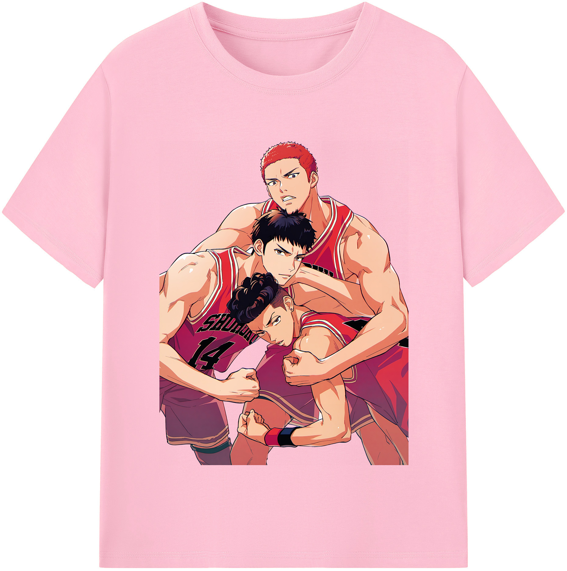 SLAM DUNK／スラムダンク 綿100％半袖Tシャツ（フロントプリント）
