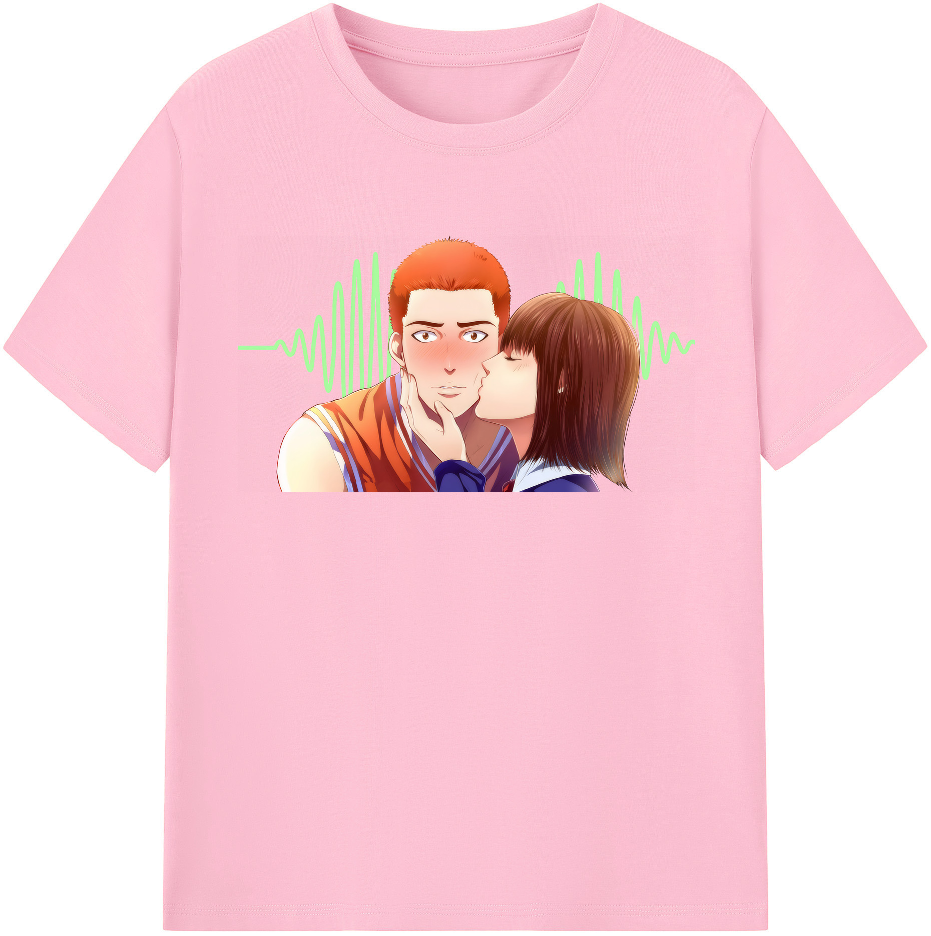 SLAM DUNK／スラムダンク 綿100％半袖Tシャツ（フロントプリント）