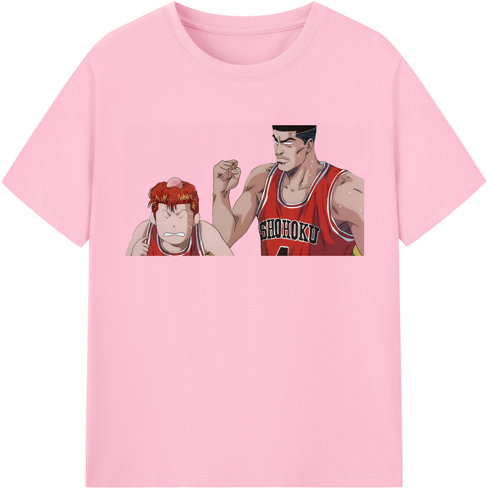 SLAM DUNK／スラムダンク 綿100％半袖Tシャツ（フロントプリント）