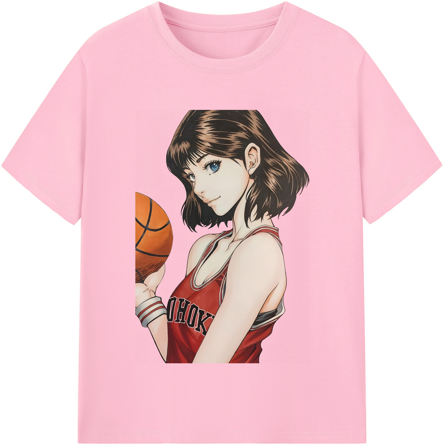 SLAM DUNK／スラムダンク 綿100％半袖Tシャツ（フロントプリント）