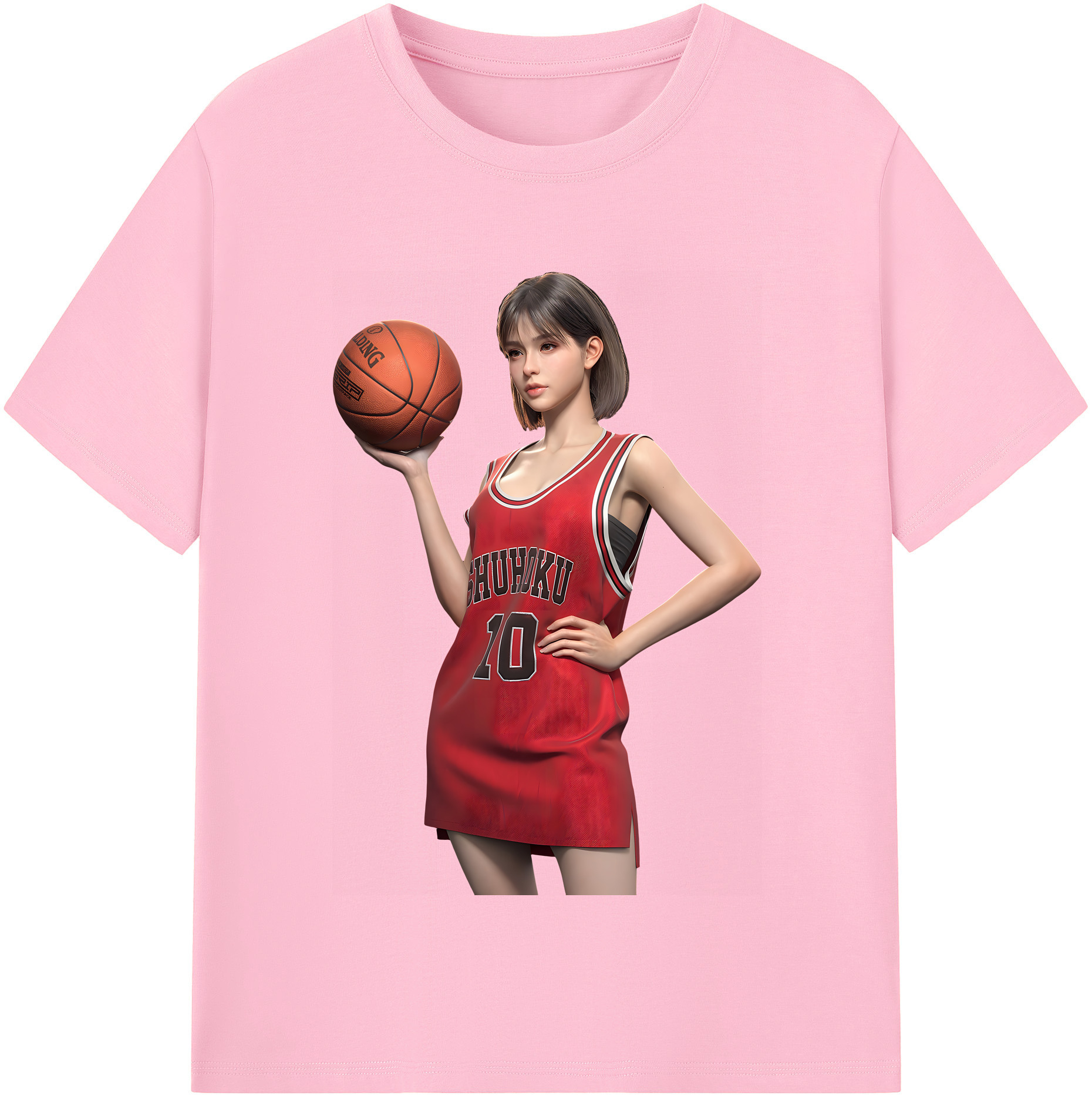 SLAM DUNK／スラムダンク 綿100％半袖Tシャツ（フロントプリント）
