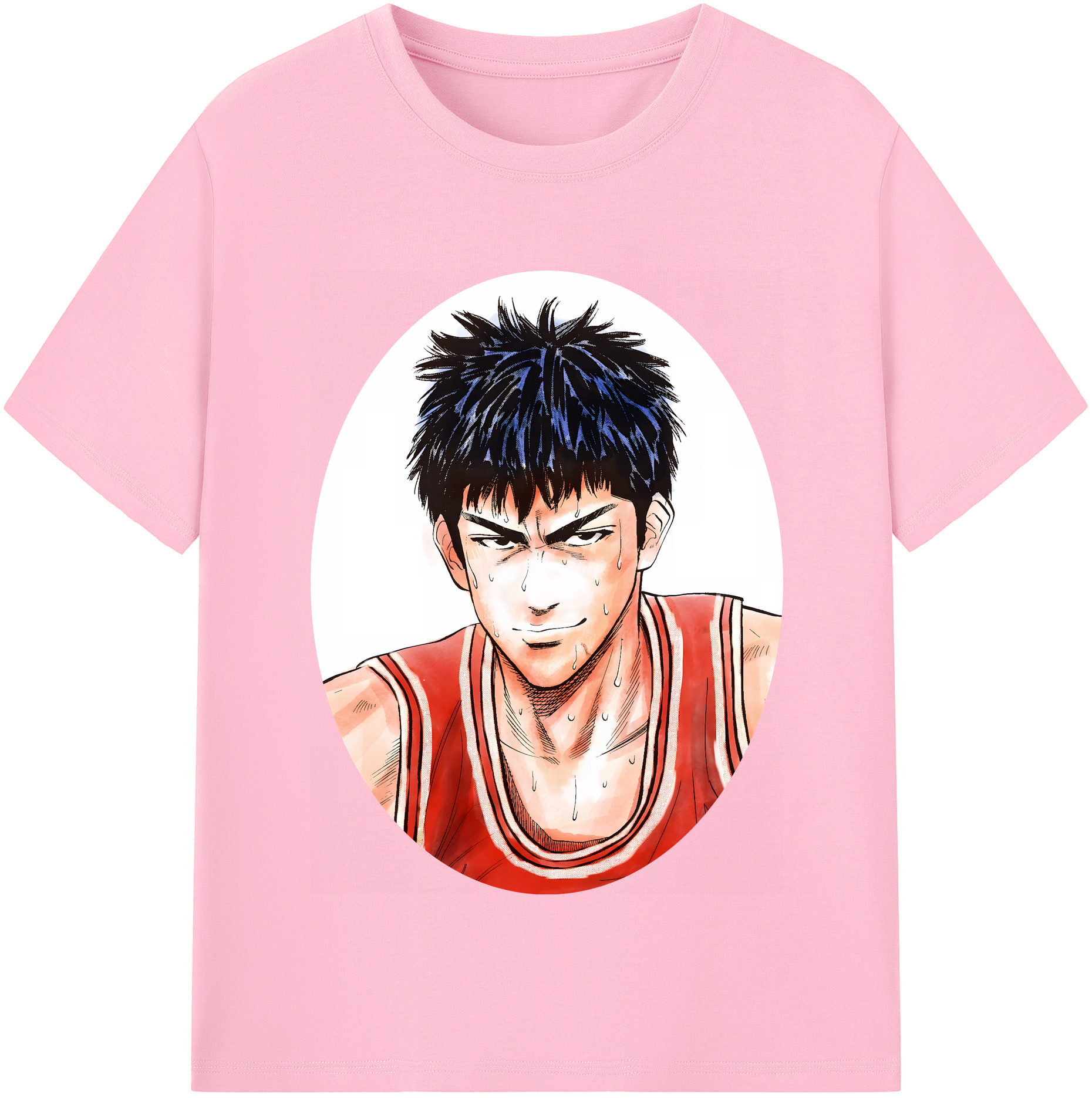 SLAM DUNK／スラムダンク 綿100％半袖Tシャツ（フロントプリント）