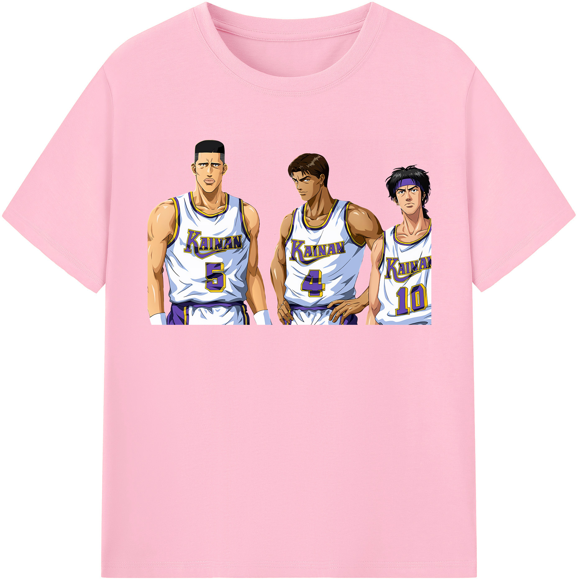 SLAM DUNK／スラムダンク 綿100％半袖Tシャツ（フロントプリント）