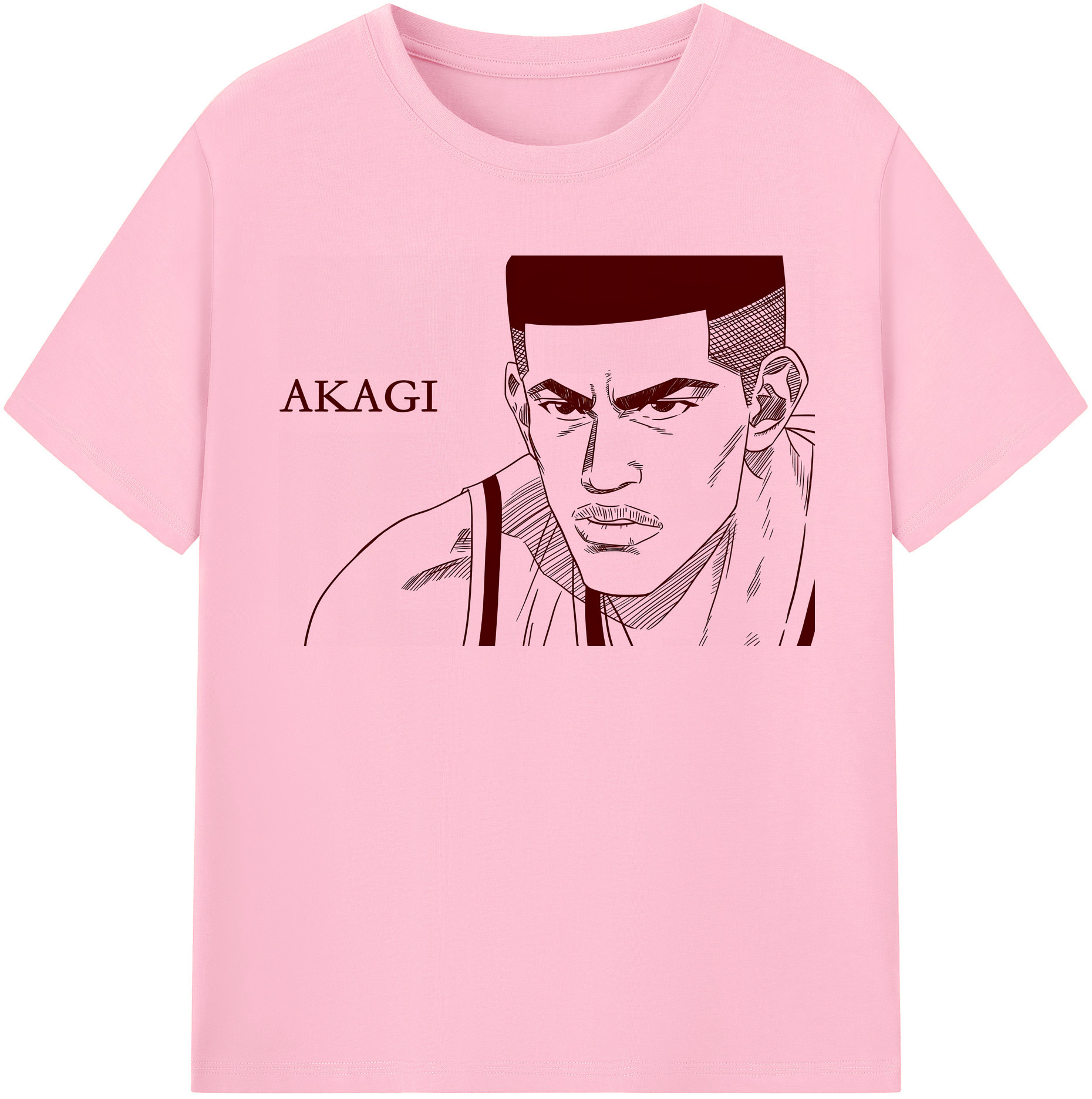 SLAM DUNK／スラムダンク 綿100％半袖Tシャツ（フロントプリント）