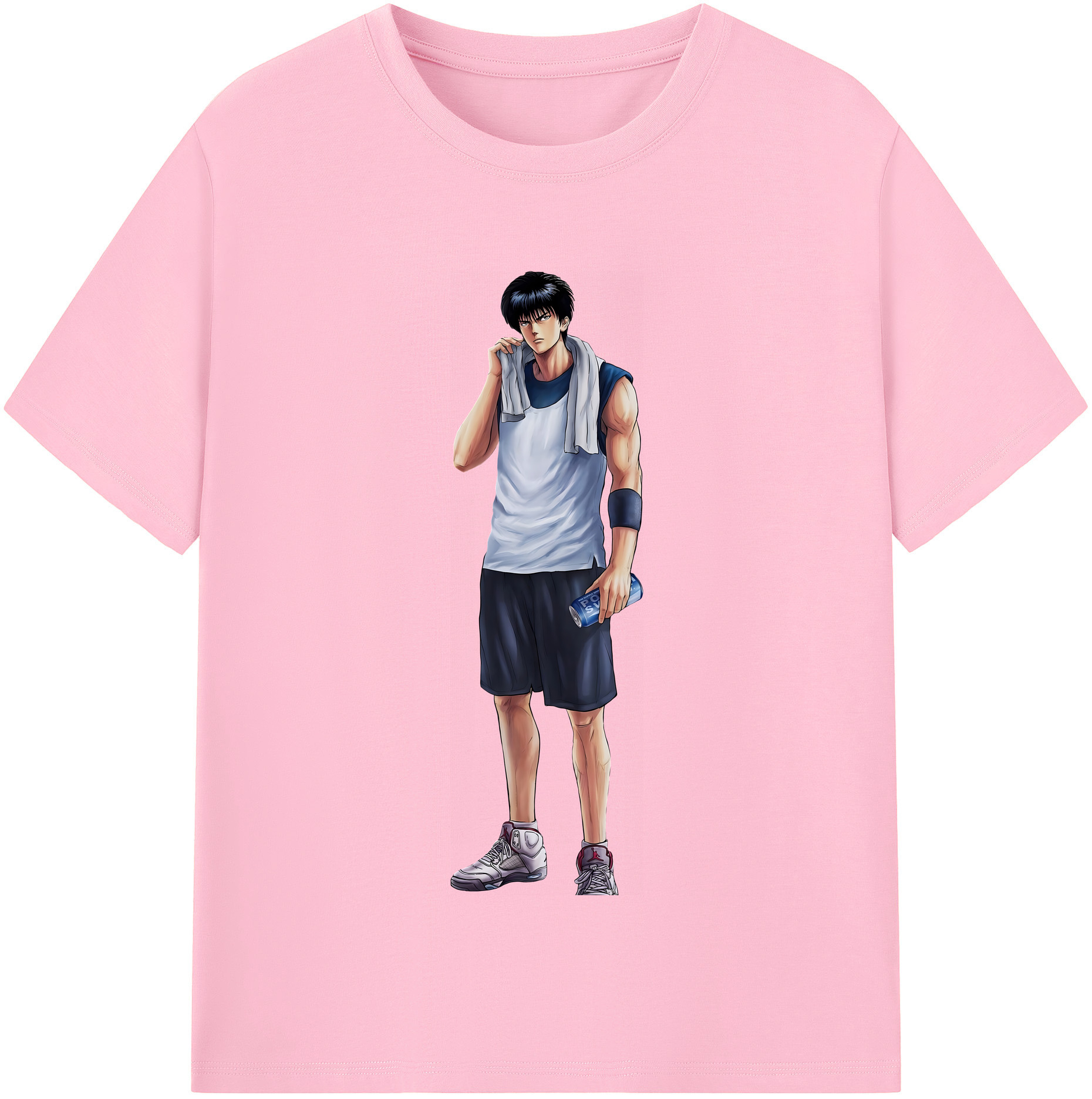 SLAM DUNK／スラムダンク 綿100％半袖Tシャツ（フロントプリント）