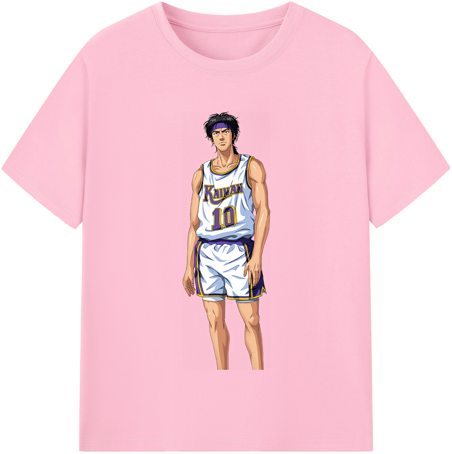 SLAM DUNK／スラムダンク 綿100％半袖Tシャツ（フロントプリント）