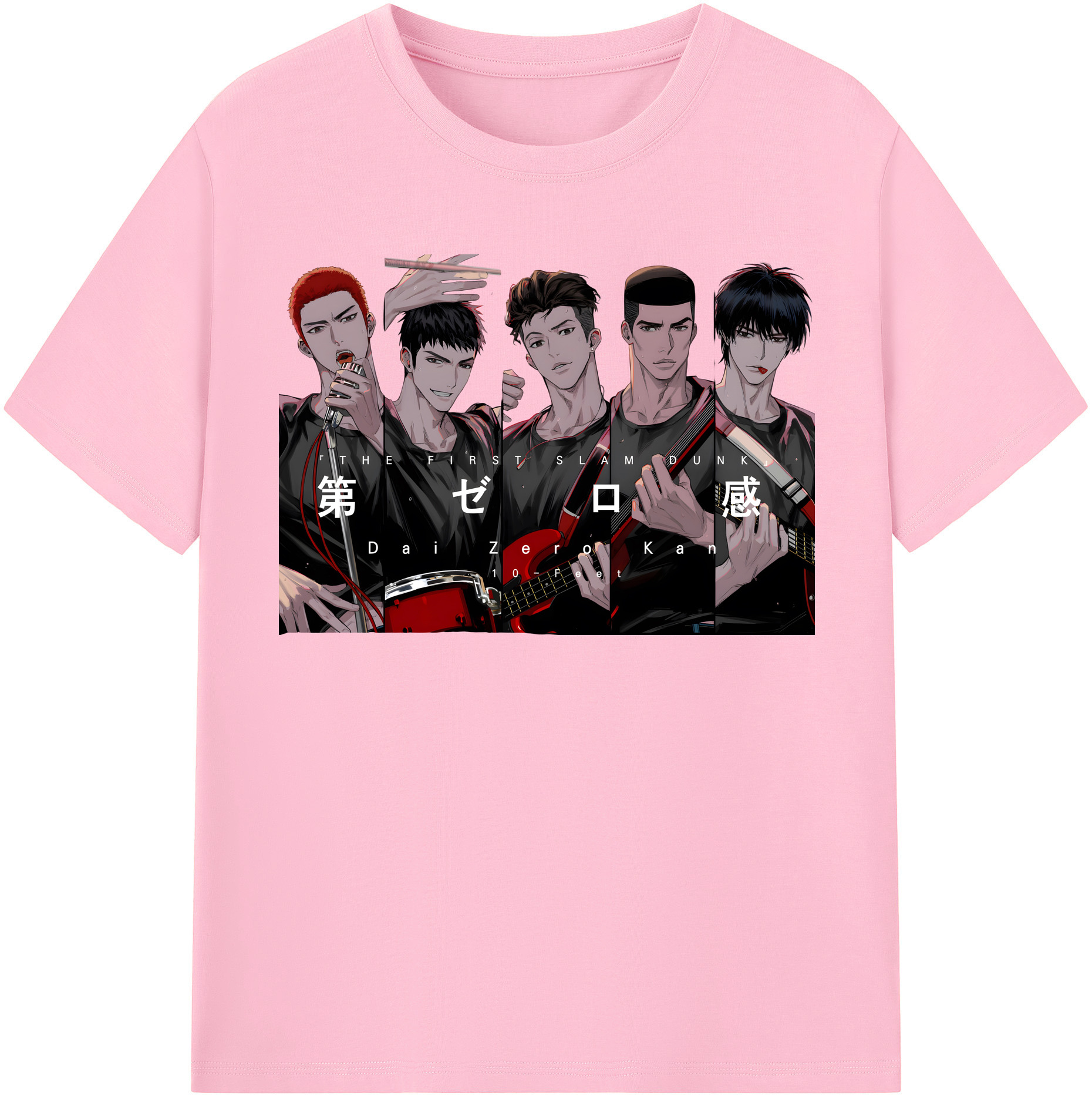 SLAM DUNK／スラムダンク 綿100％半袖Tシャツ（フロントプリント）