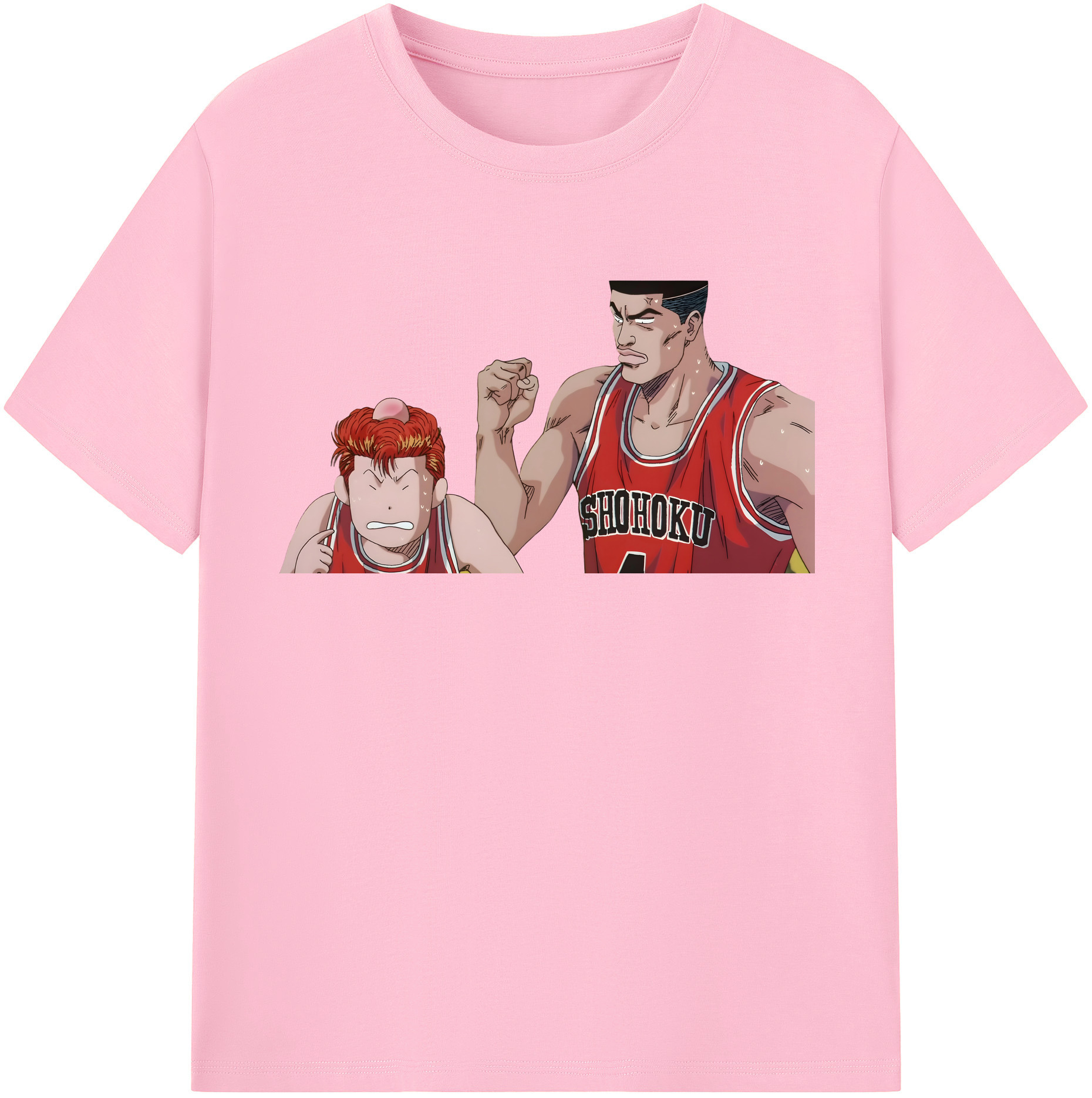 SLAM DUNK／スラムダンク 綿100％半袖Tシャツ（フロントプリント）