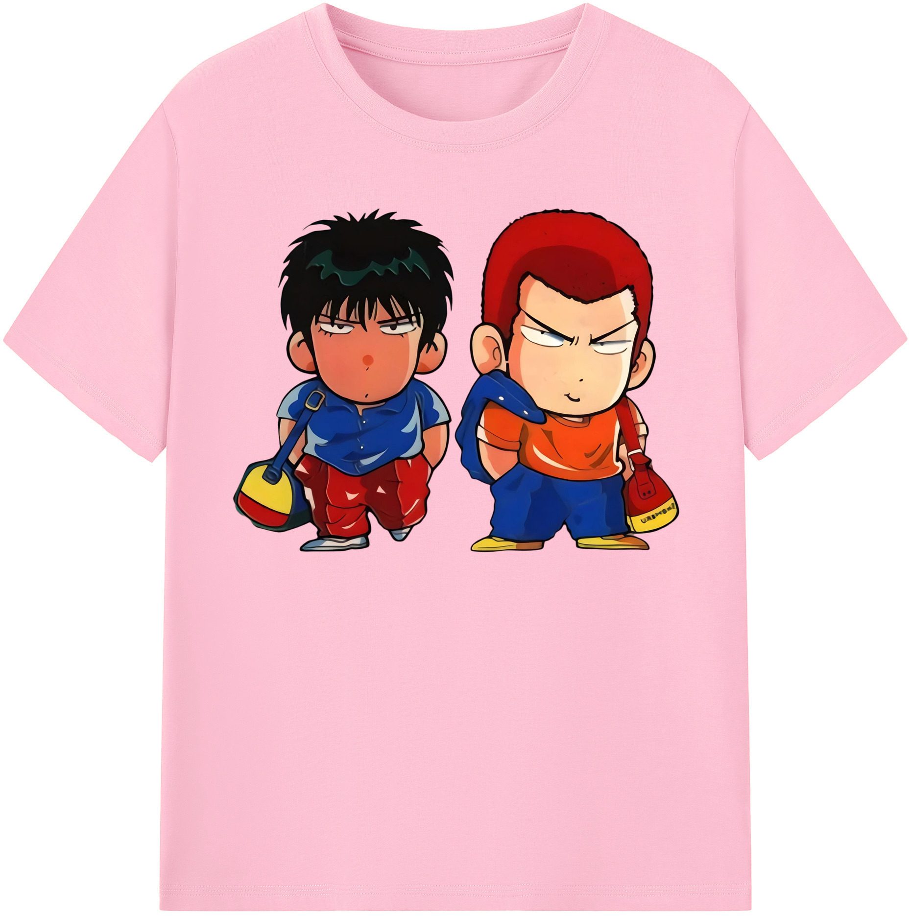 SLAM DUNK／スラムダンク 綿100％半袖Tシャツ（フロントプリント）